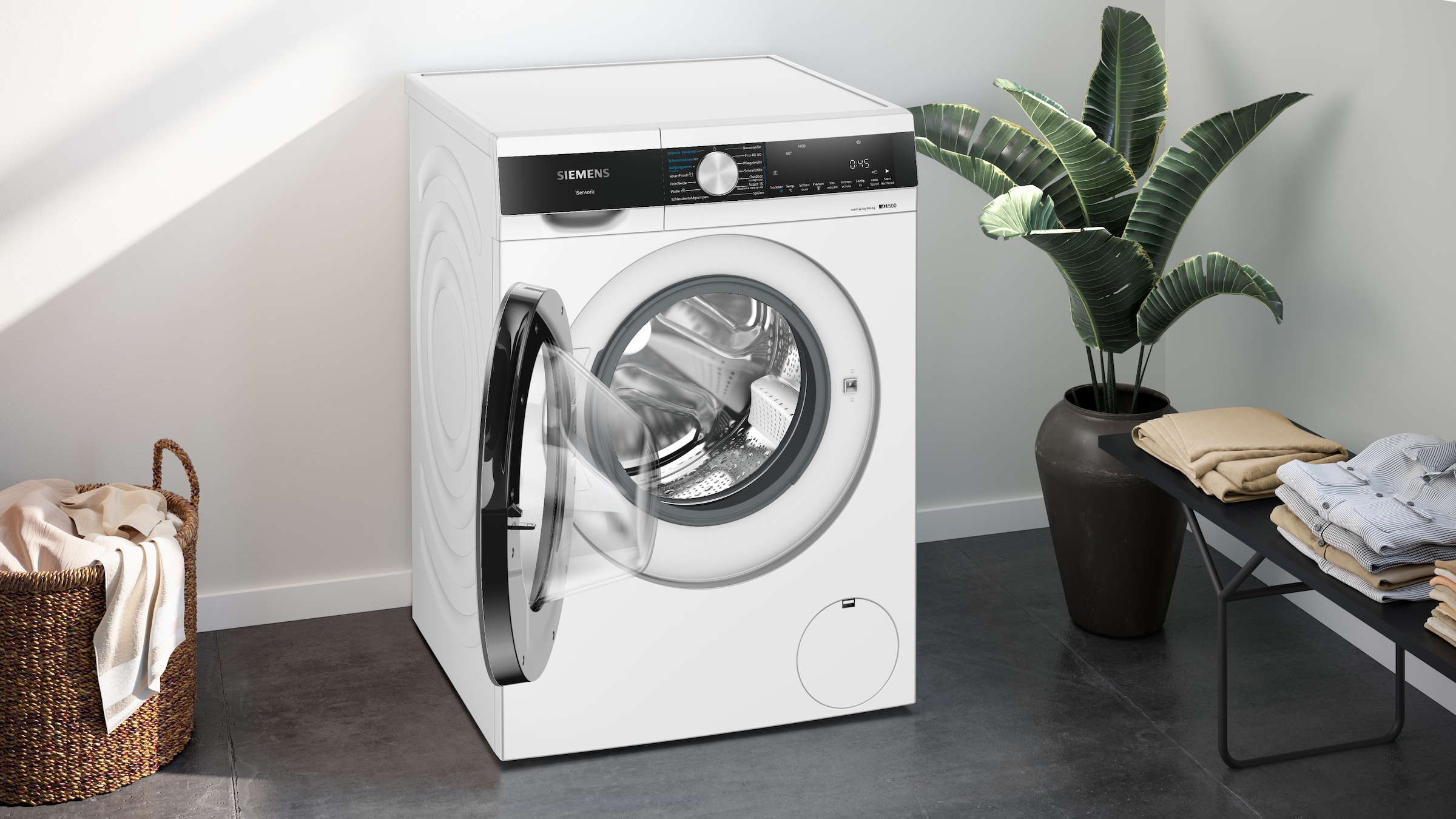 SIEMENS Waschtrockner »WN44G242« iQ500 9 kg /6 kg 70 dB(A)