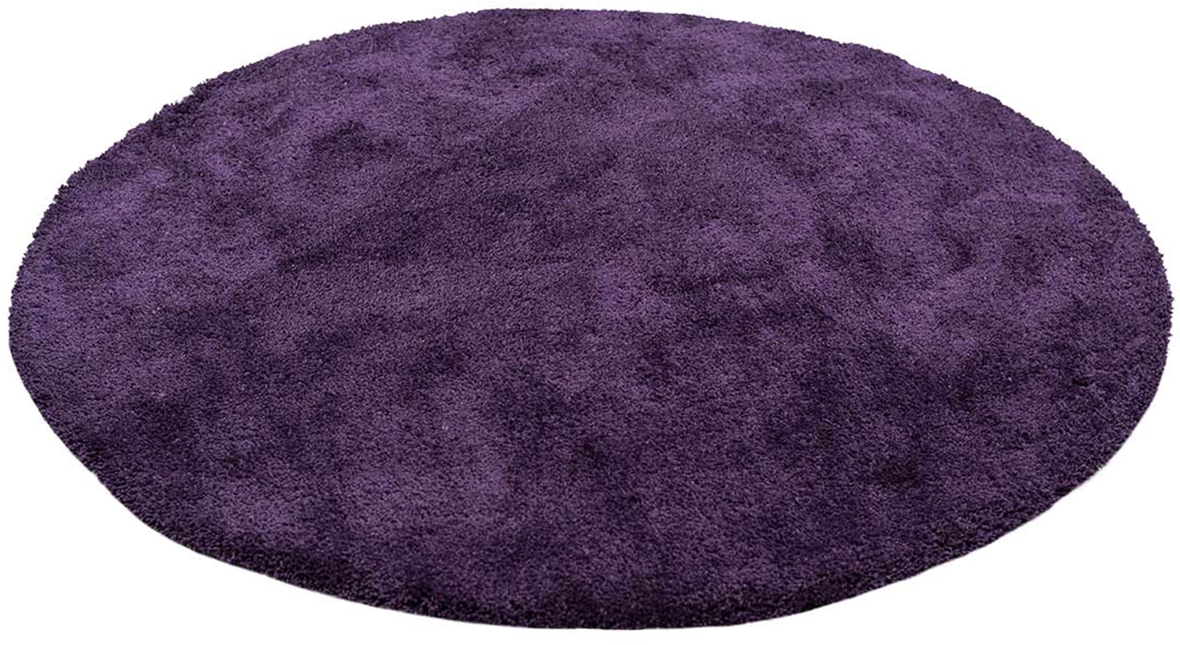TOM TAILOR HOME Hochflor-Teppich »Shaggy Teppich Cozy«, rund, 25 mm Höhe, Uni Farben, auch in Pastell Farben, weich & kuschelig