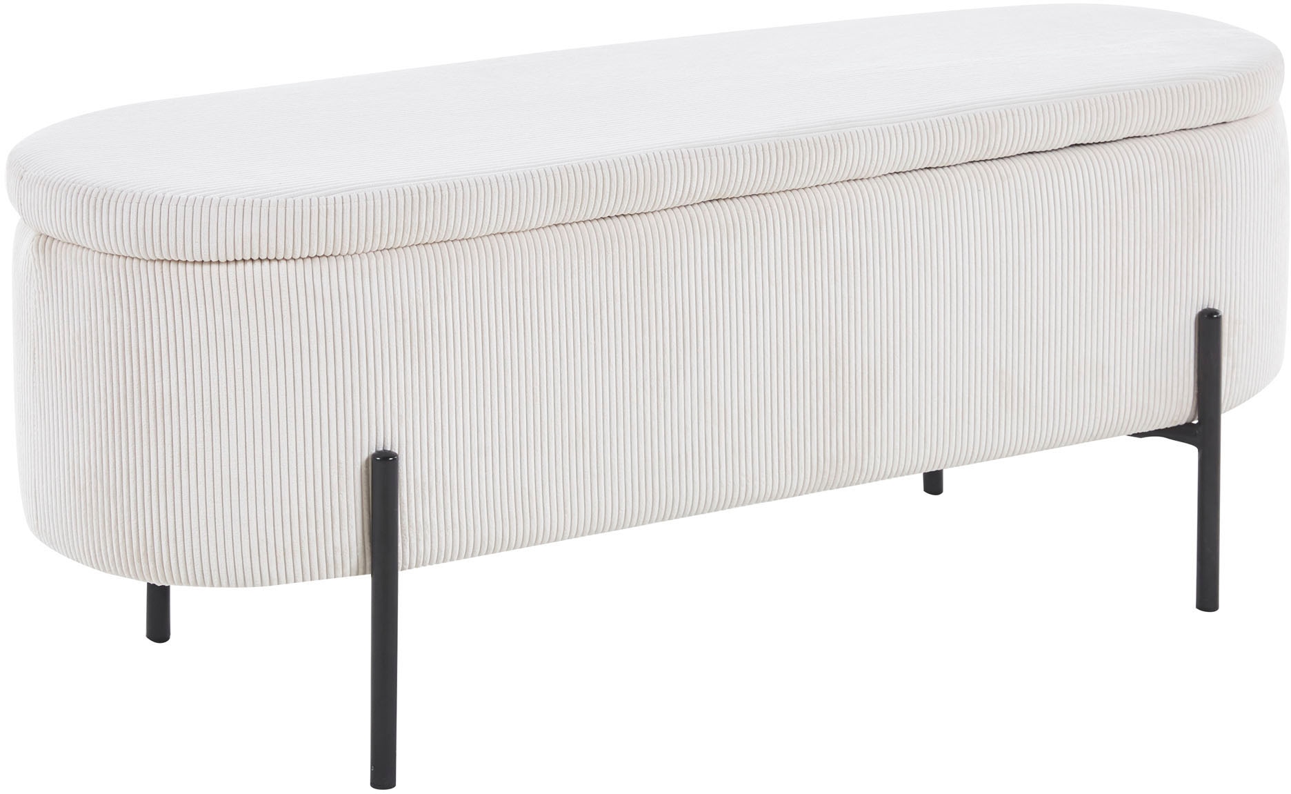 SalesFever Hockerbank »Hockerbank im stilvollen Look« aufklappbar, mit Stauraumfunktion