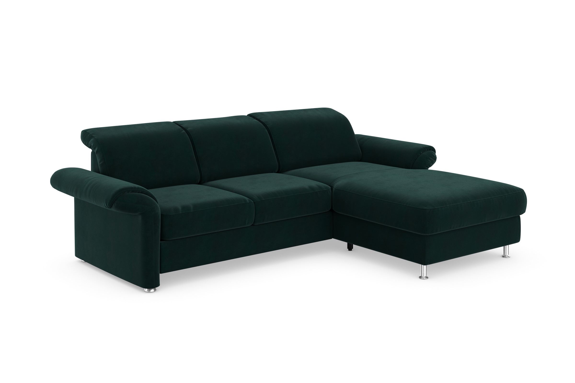 sit&more Ecksofa »Apulia L-Form«, wahlweise Bettfunktion, Bettkasten und Kopf- und Armteilverstellung