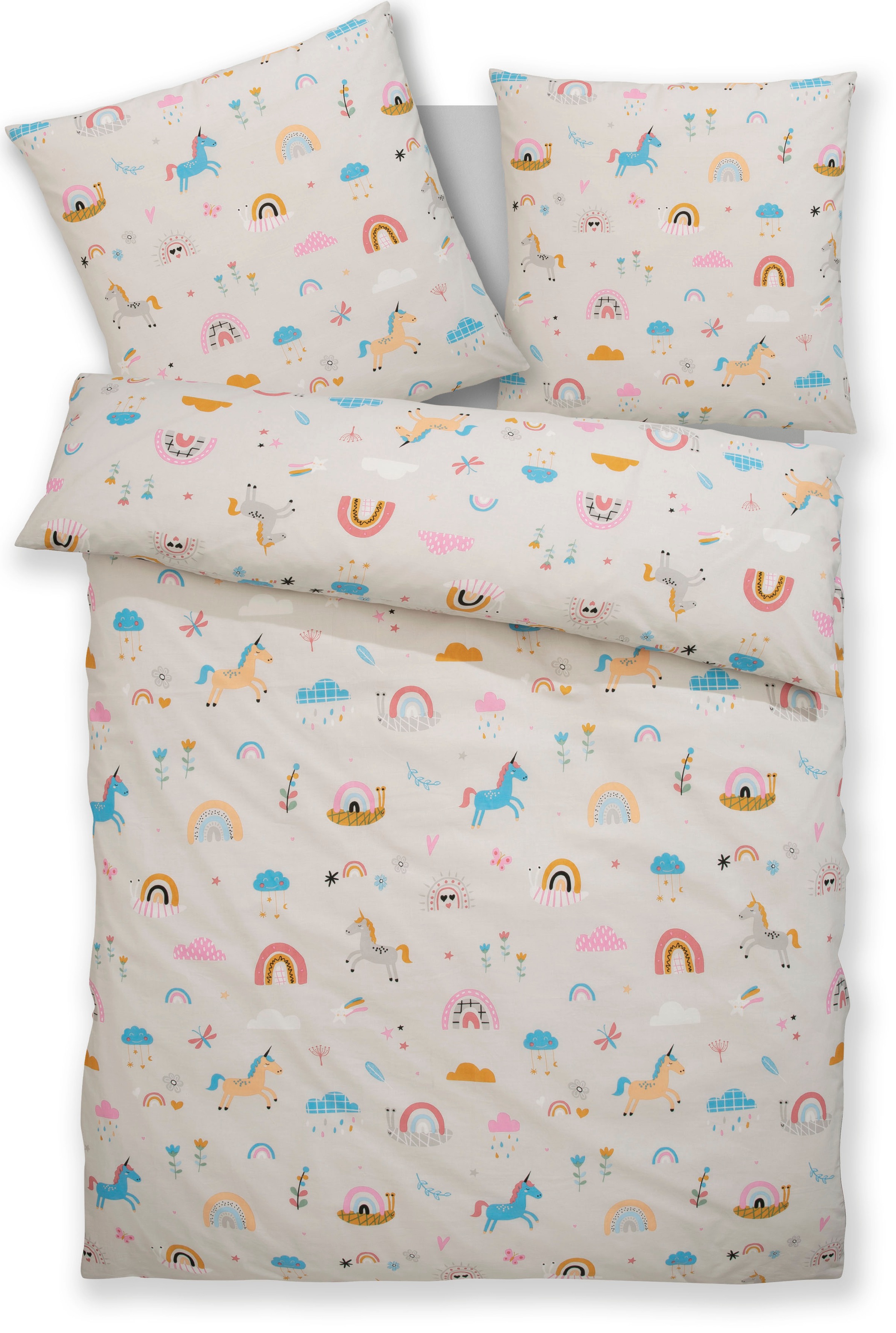 Lüttenhütt Kinderbettwäsche "CUDDLEE" 2 Stk. tlg. in vielen Designs: Dino,E günstig online kaufen