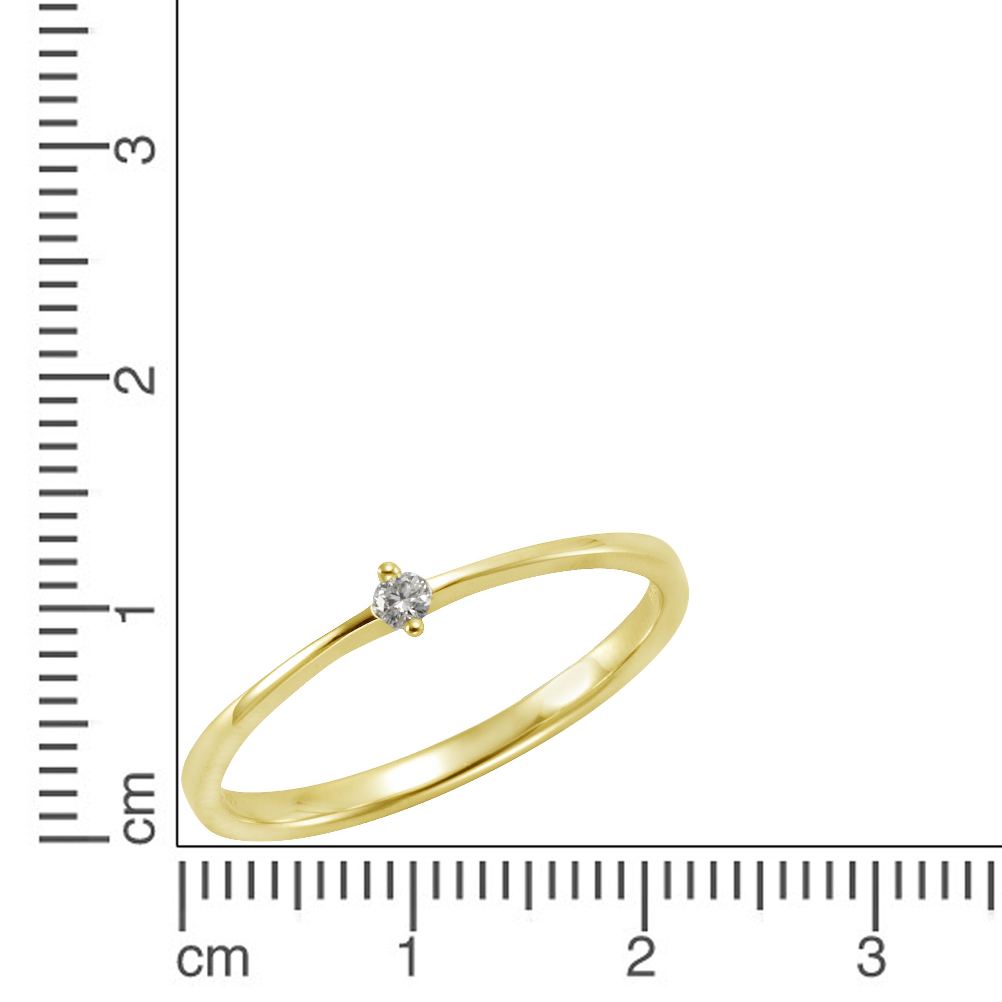 »585 | Fingerring Gold Orolino Brillant kaufen 0,07ct.« BAUR online