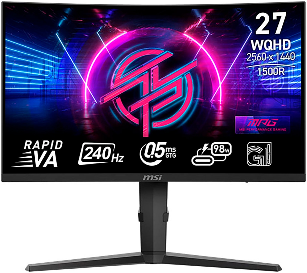 MSI Curved-Gaming-Monitor »MPG 275CQRXF«, 69 cm/27 Zoll, 2560 x 1440 px, WQHD, 0,5 ms Reaktionszeit, 240 Hz