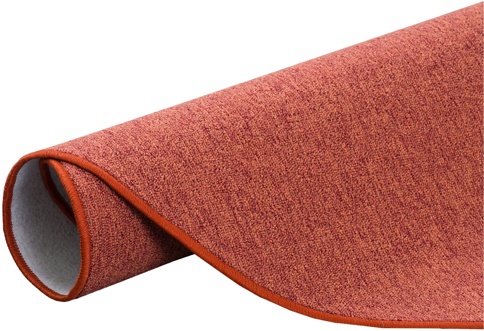 Teppich MY HOME "Fortis, Schlinge, Made in Netherlands", orange (terrakotta), H:5mm Ø:300cm, Kunstfaser, Teppiche, Teppich, Uni Farben, gekettelt, strapazierfähig, Wohnzimmer 3