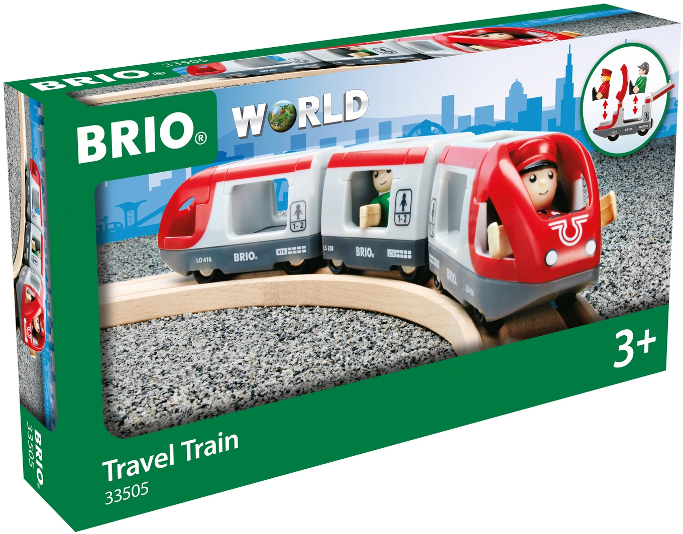 BRIO® Spielzeug-Eisenbahn »BRIO® WORLD, Roter Reisezug«, FSC® - schützt Wald - weltweit