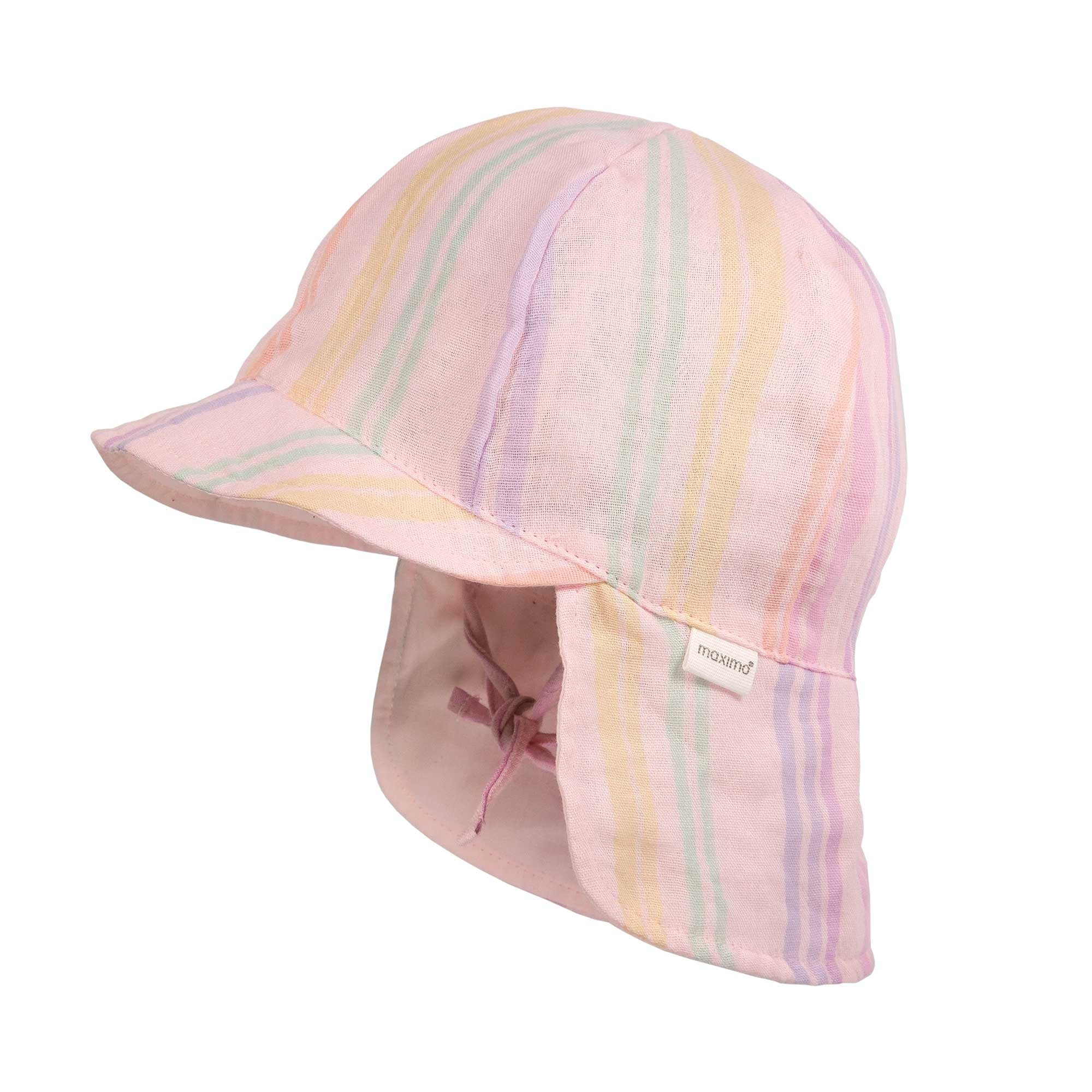 MAXIMO Schirmmütze Musselin, Nackenschutz, Bindeband, Unisex, UV-Schutz