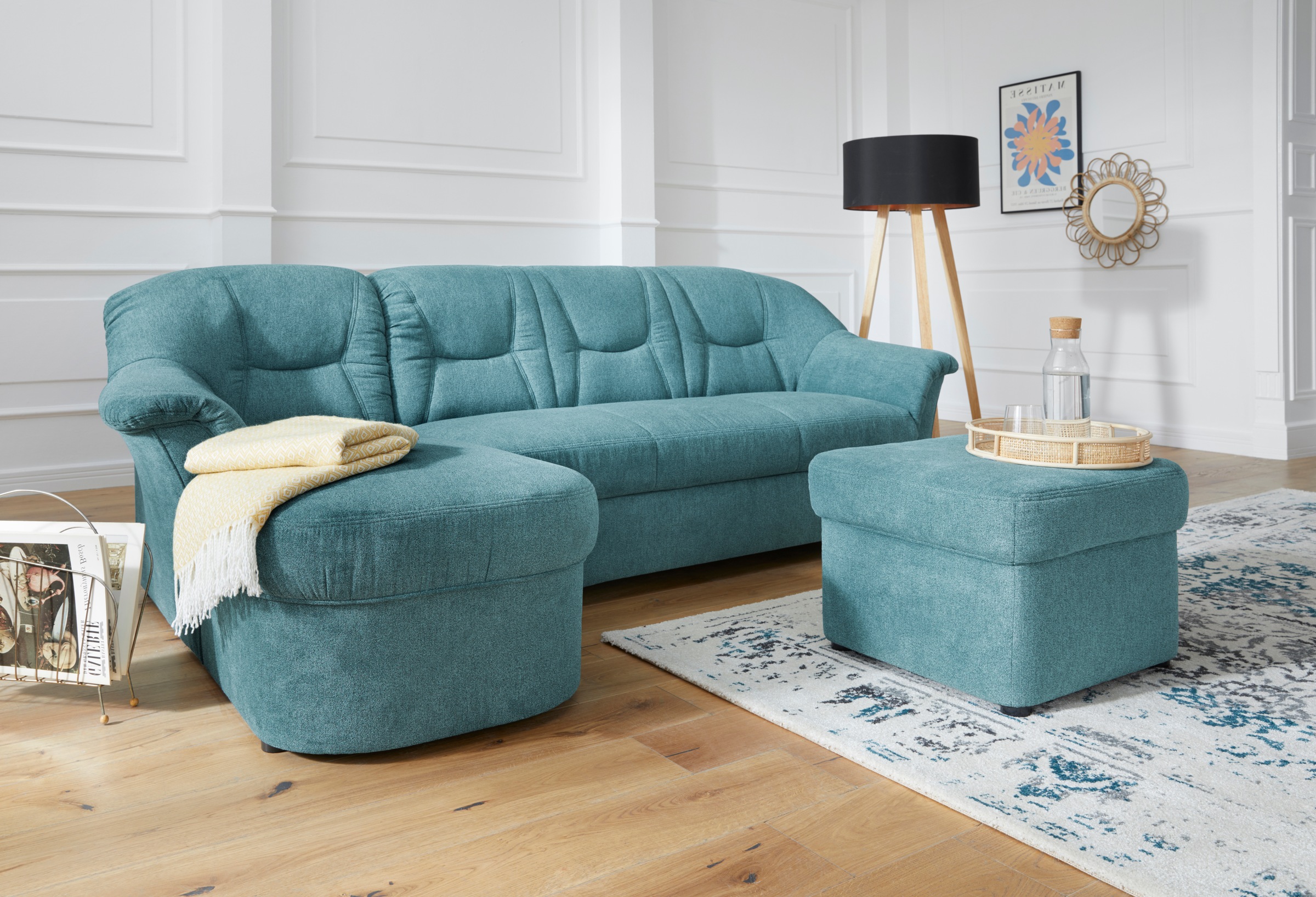 DOMO collection Ecksofa "Sarafina zeitlos und komfortabel, optional mit Fed günstig online kaufen