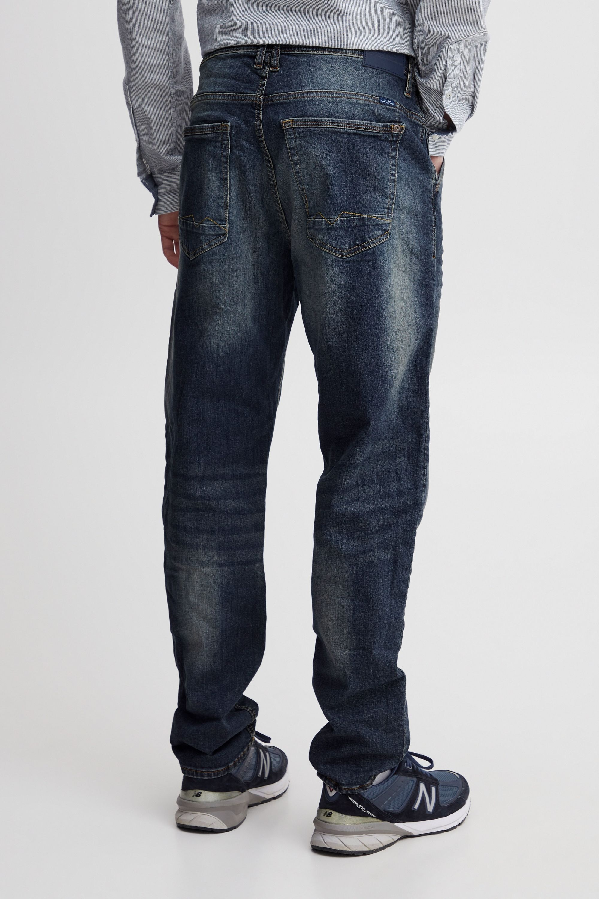 5-Pocket-Jeans BLEND "BHThunder", Herren, Gr. 32, Länge 30, denim dunkelblau, Jeans, 98% Baumwolle, 2% Elasthan, unifarben, relaxed fit normal, Jeans 5-Pocket-Jeans, Stilvolle Jeans mit weiter Passform 6