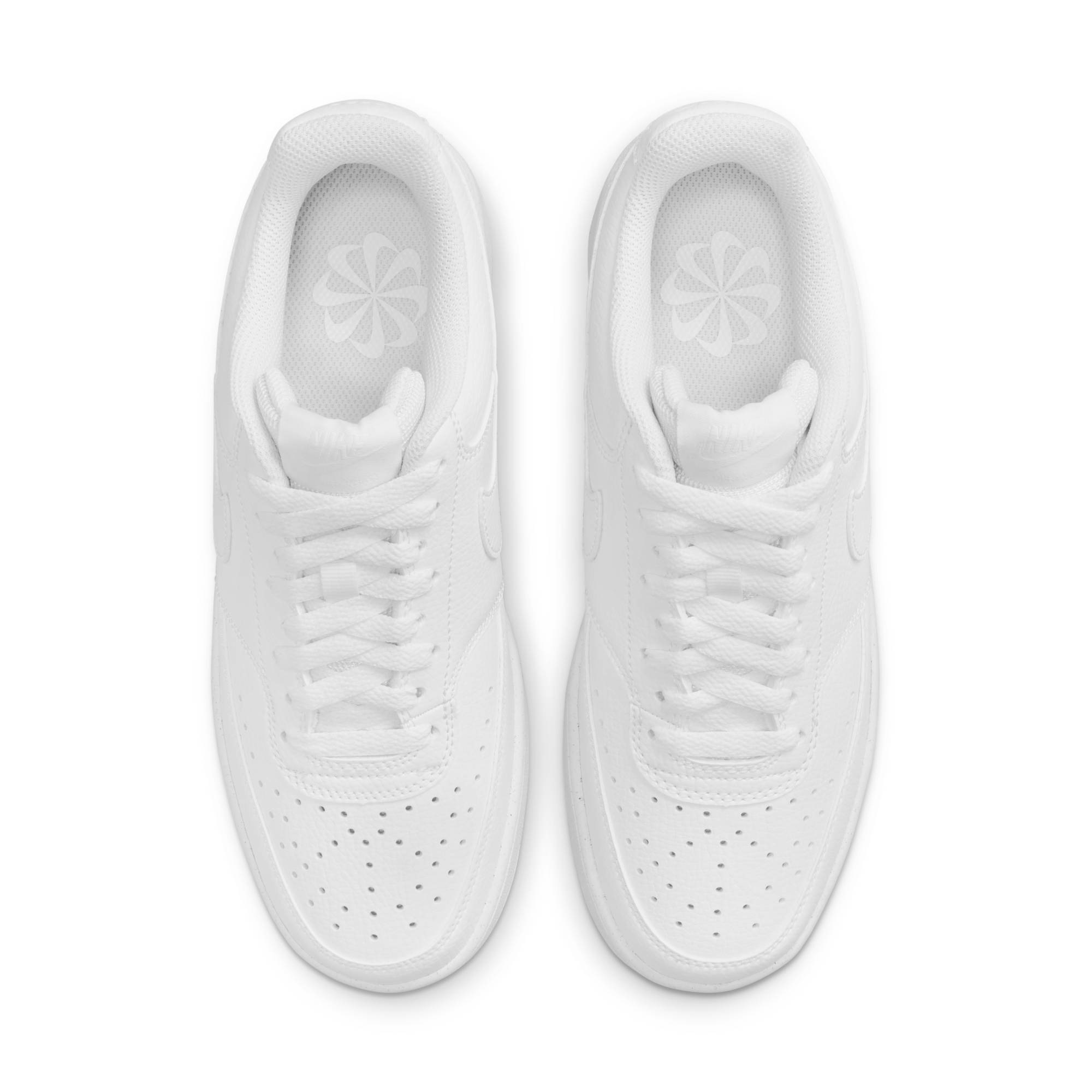 Sneaker NIKE SPORTSWEAR "Court Vision Low Next Nature", Damen, Gr. 40, weiß, Synthetik, Schuhe Skaterschuh Sneaker low, Design auf den Spuren des Air Force 1, Topseller 4