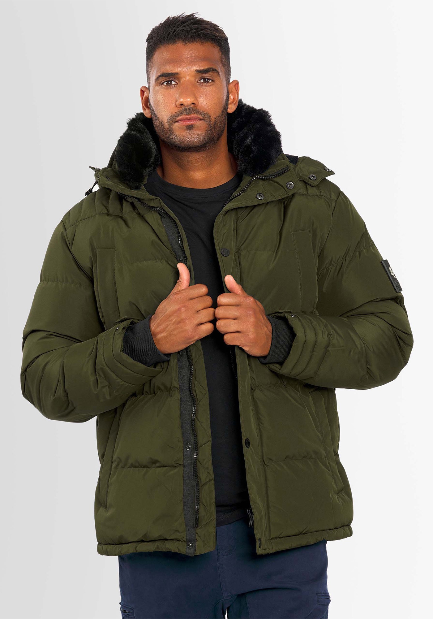 Alessandro Salvarini Winterjacke »ASEzkimo« mit warmen Teddyfell