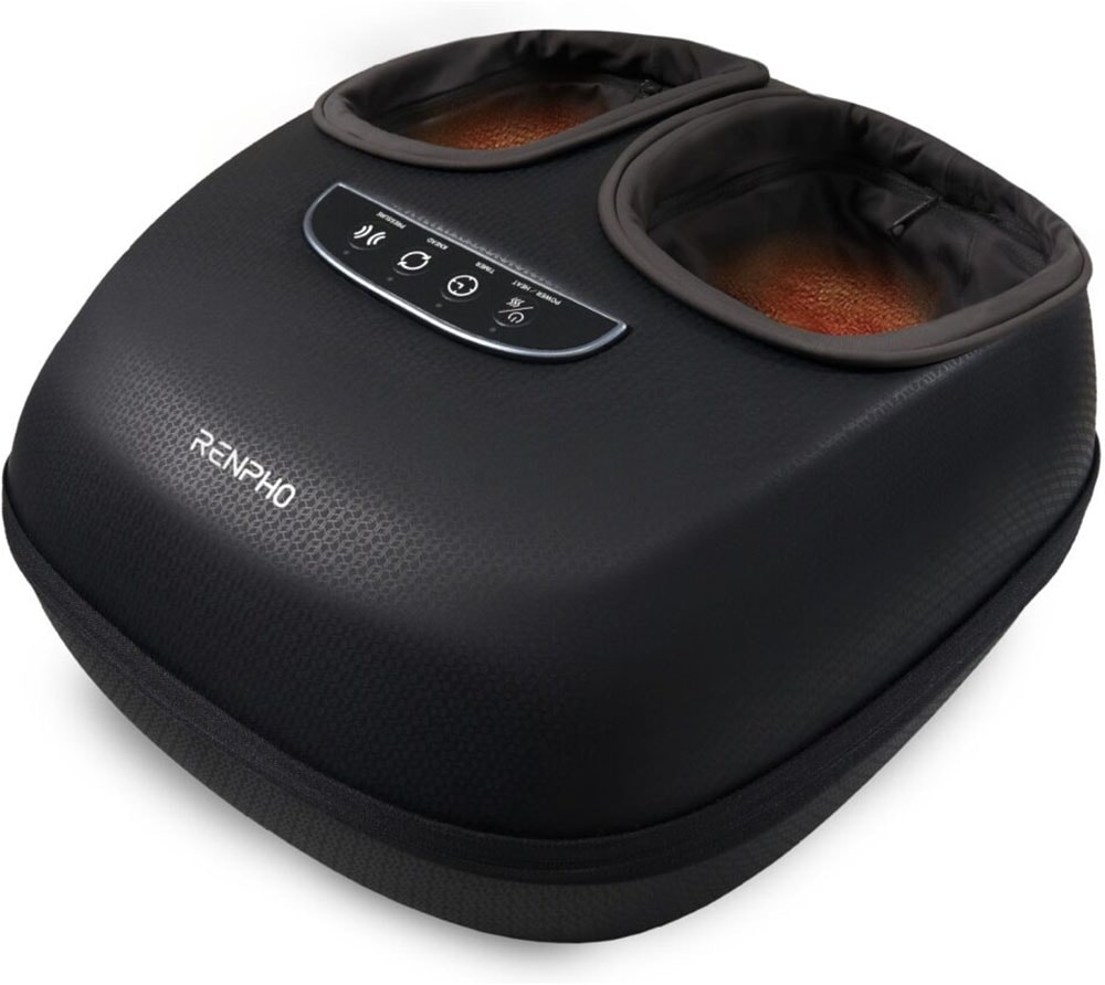 Renpho Shiatsu-Fußmassagegerät "Terea Lite X; für Fußgrößen bis EU 47" Luftdruckmassage in drei Intensitätsstufen; Kneten, Luftdruck, Wärme