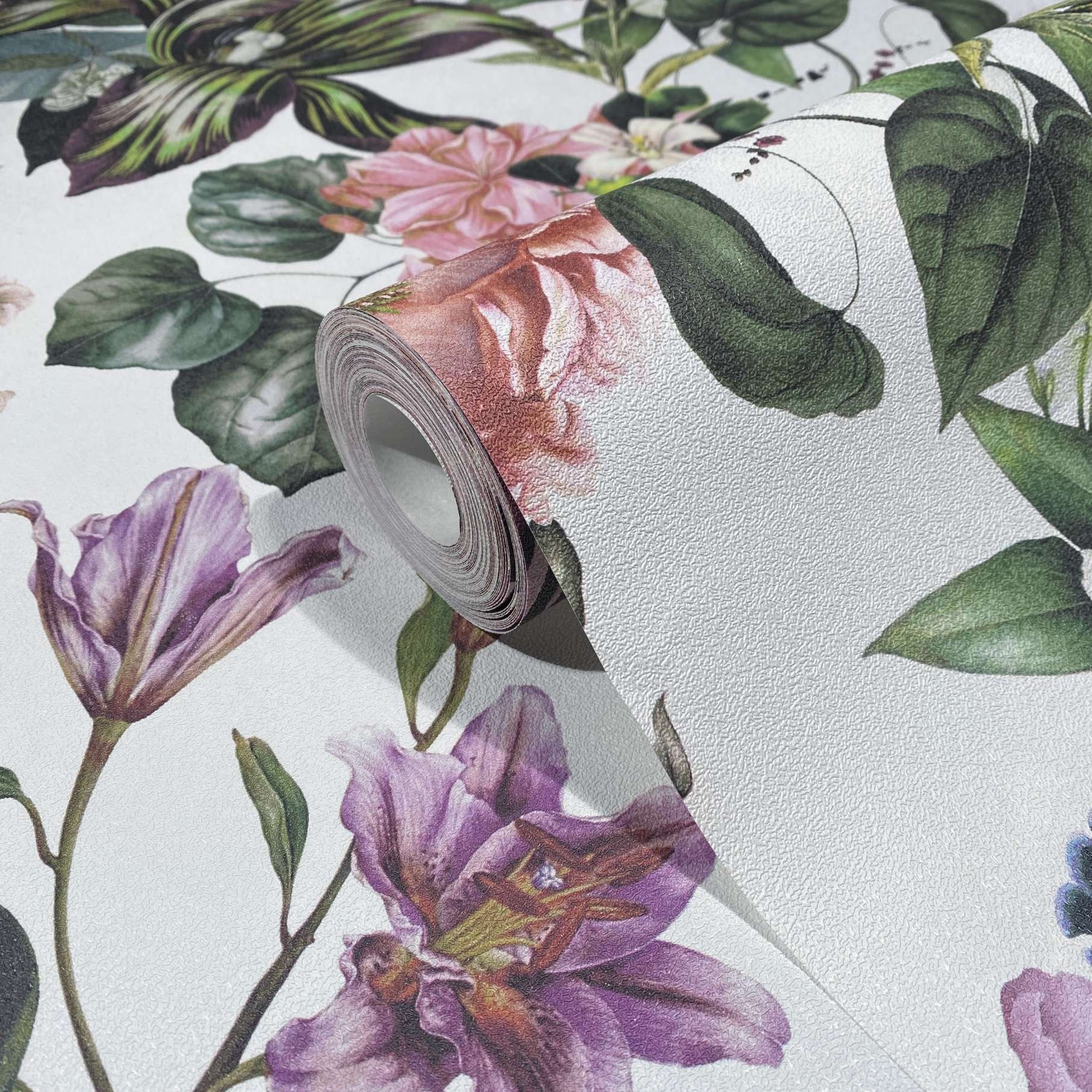 Marburg Vliestapete »Tapete Floral Leaf«, floral, moderne Vliestapete für Wohnzimmer Schlafzimmer Küche