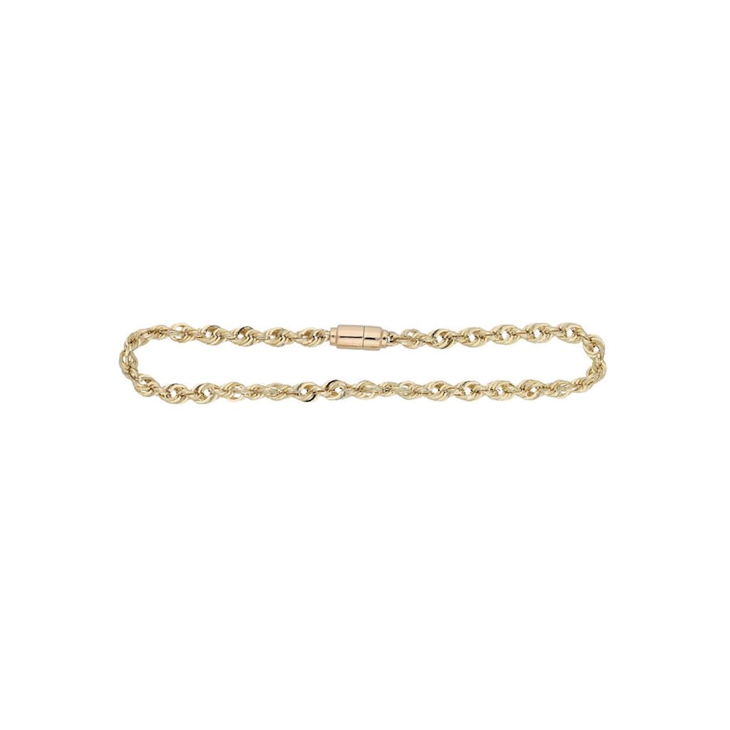 Firetti Goldarmband »Schmuck Geschenk Gold 585, Kordelkette, Soprano, facettiert«