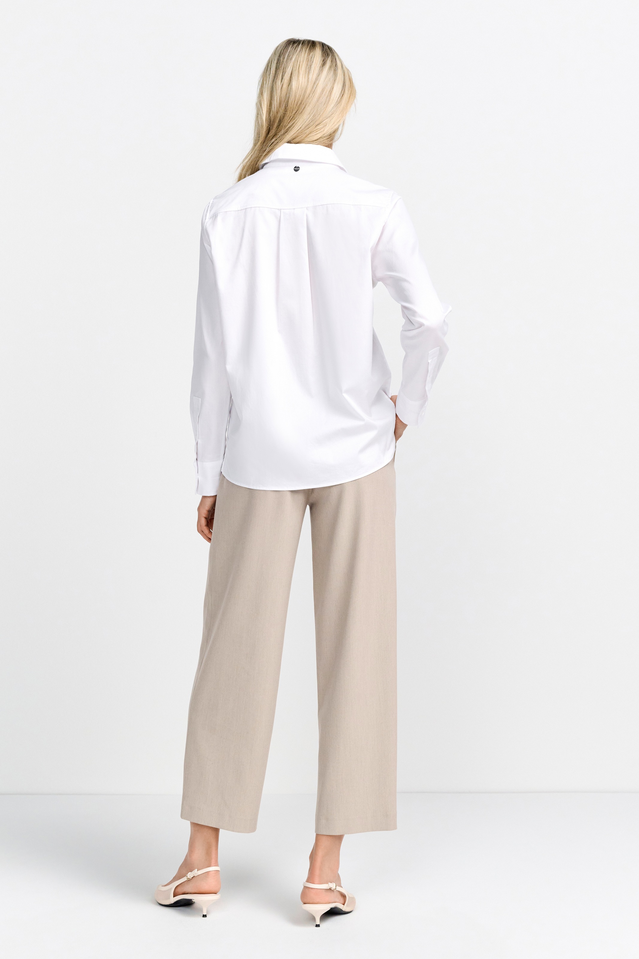 RICHROYAL Klassische Bluse, Mit Markenlabel am Rücken