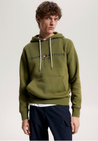 Kapuzensweatshirt »TOMMY LOGO HOODY«, mit gesticktem TH-Schriftzug auf der Brust