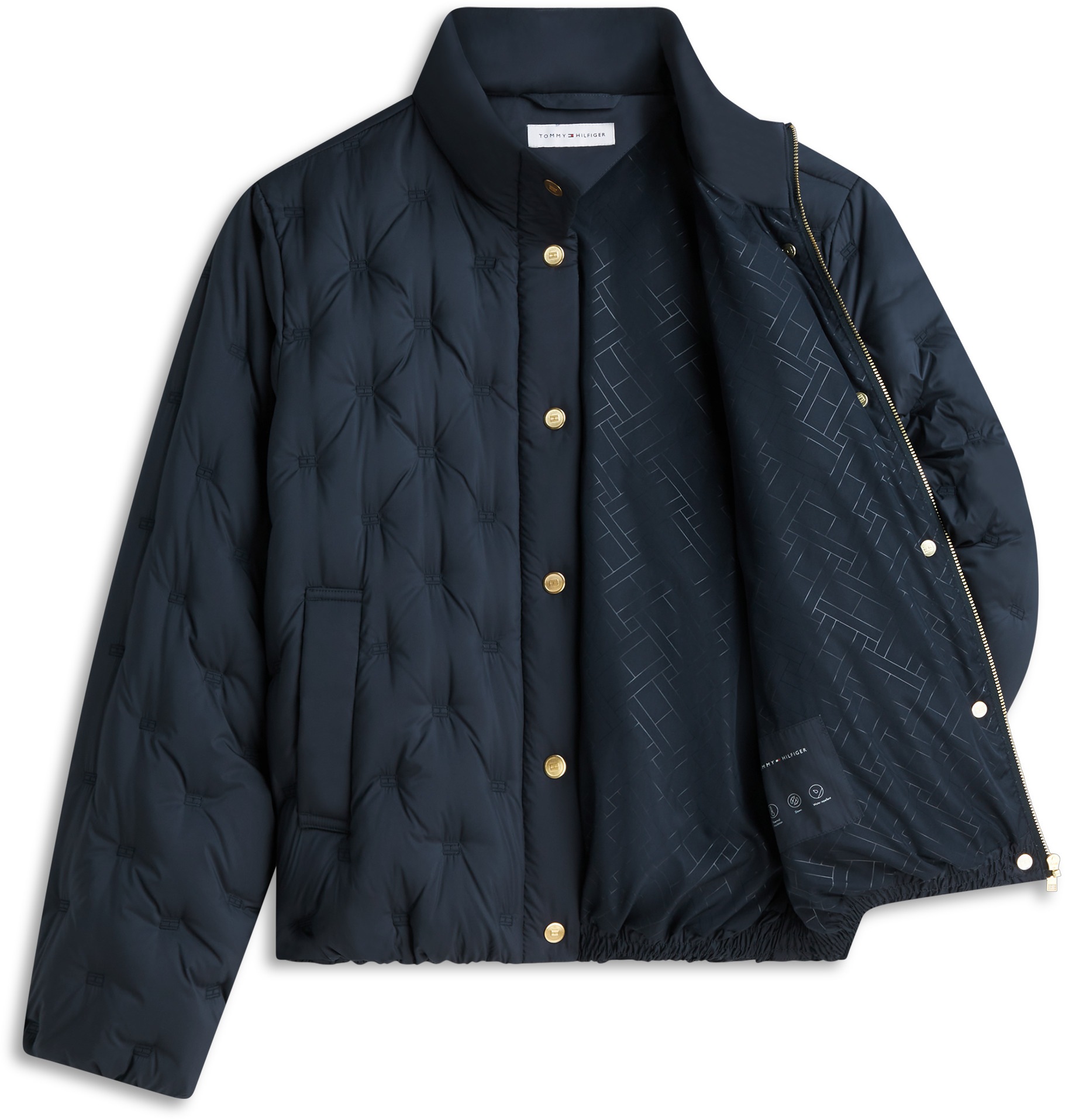 Tommy Hilfiger Steppjacke »LW DOWN FLAG QUILT JACKET« Kunstfaser