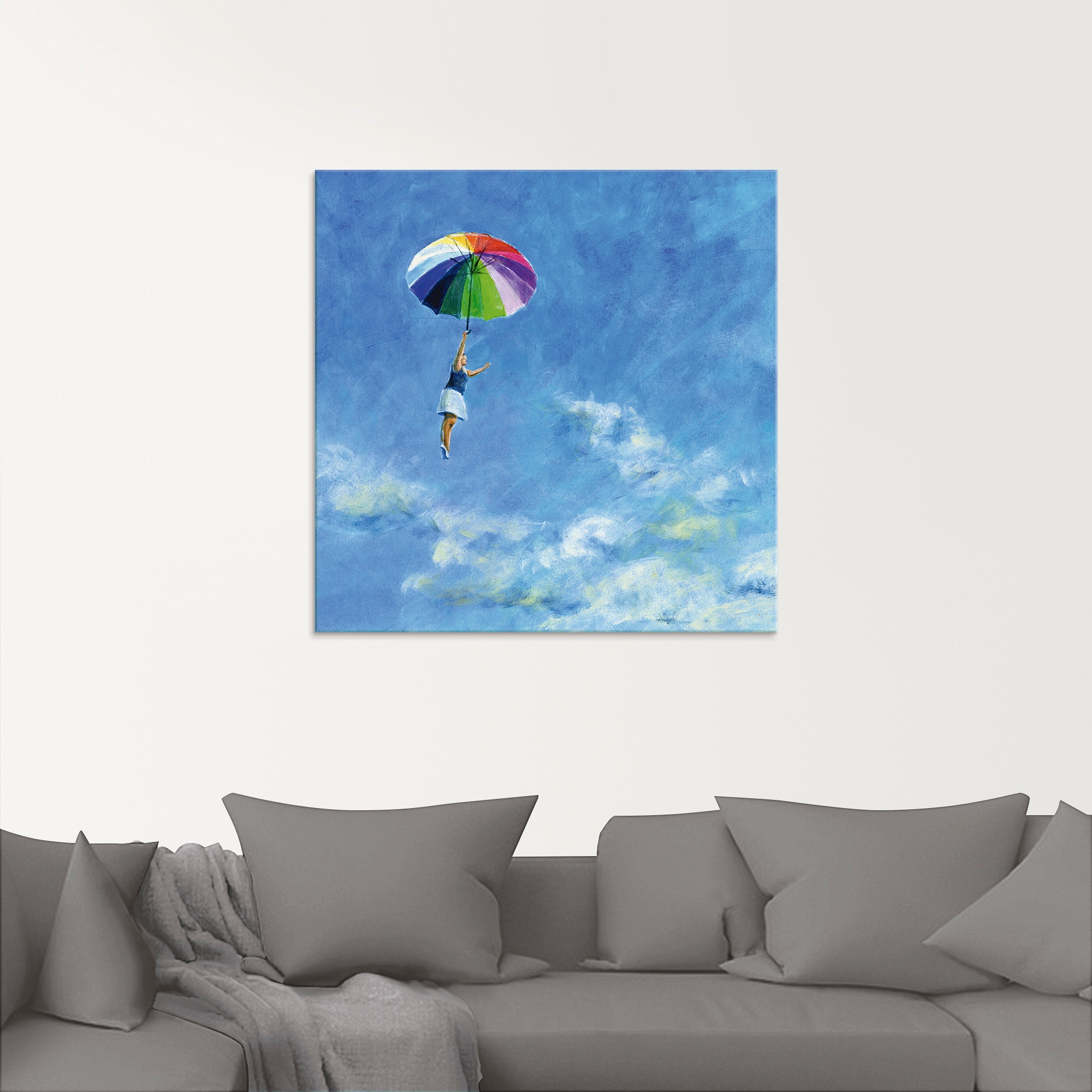 Artland Glasbild »Das Leben leben«, Frau, (1 St.), in verschiedenen Größen