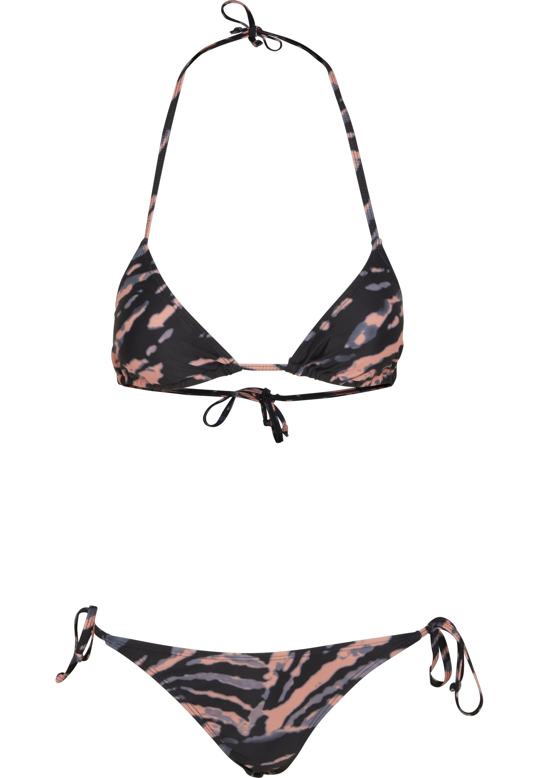 URBAN CLASSICS Bügel-Bikini "Urban Classics Damen Ladies Tie Dye Bikini" günstig online kaufen
