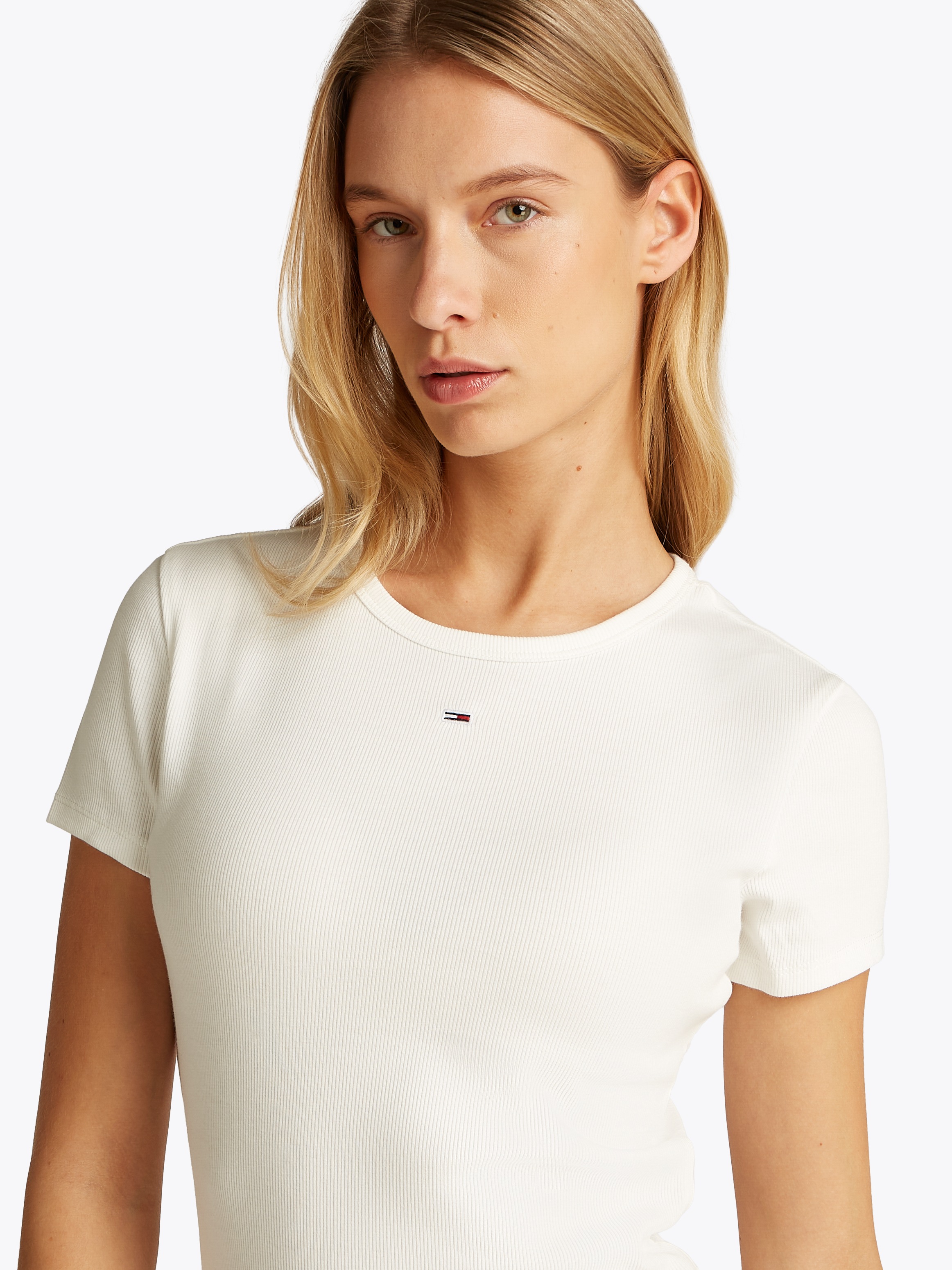 Tommy Jeans Kurzarmshirt "TJW 2PACK SLIM ESSENTIAL RIB SS" Packung, 2er-Pac günstig online kaufen