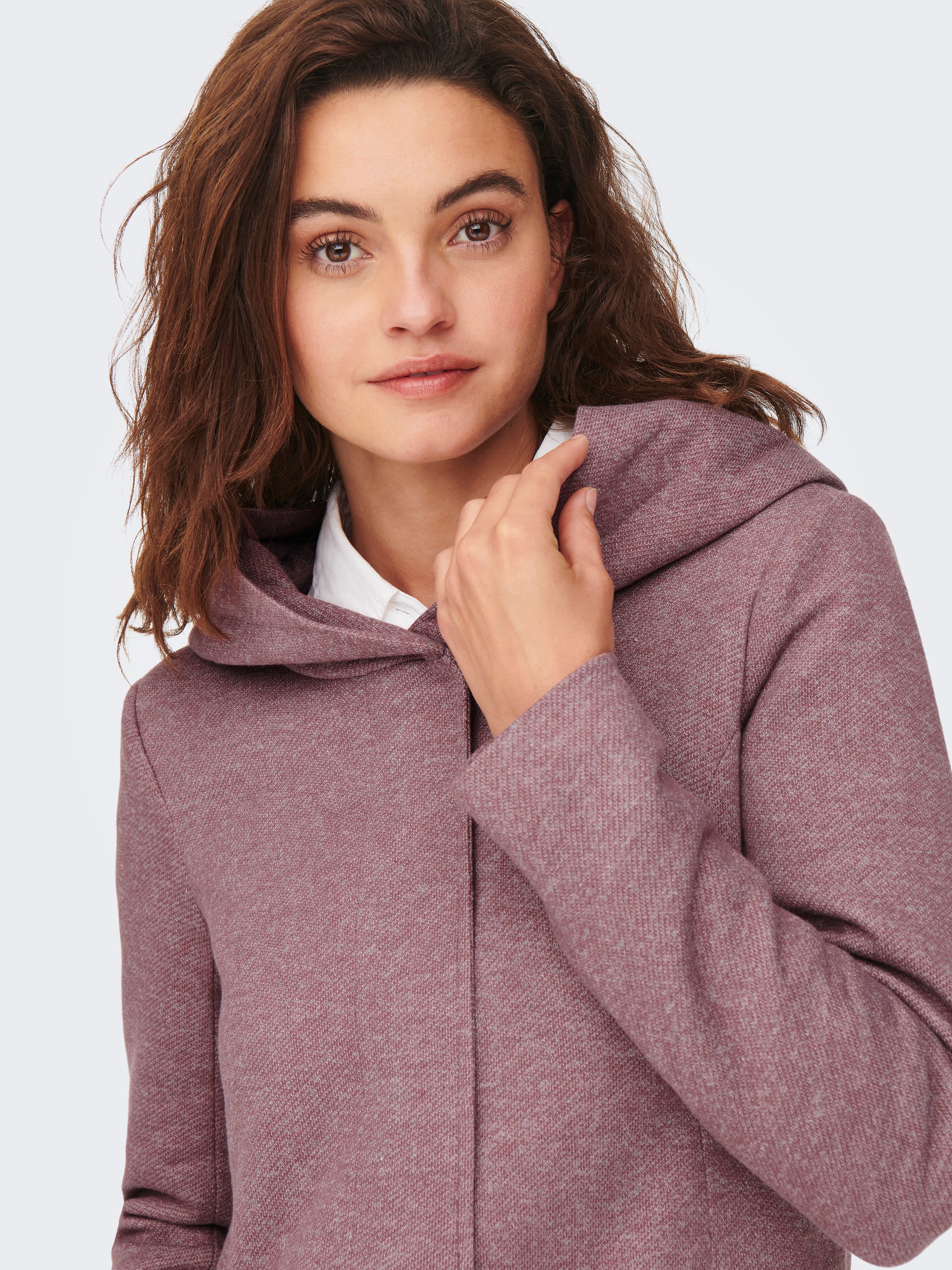 ONLY Langjacke »ONLSEDONA LIGHT COAT OTW NOOS« mit Kapuze Materialmix
