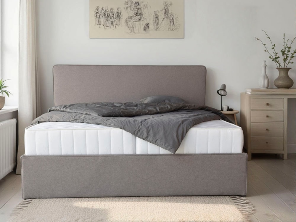 COLLECTION AB Polsterbett »Romo erhältlich in der Breite 180x200cm« 3 Varianten: Rahmen, Lattenrost oder Komplett-Set mit King-Matratze