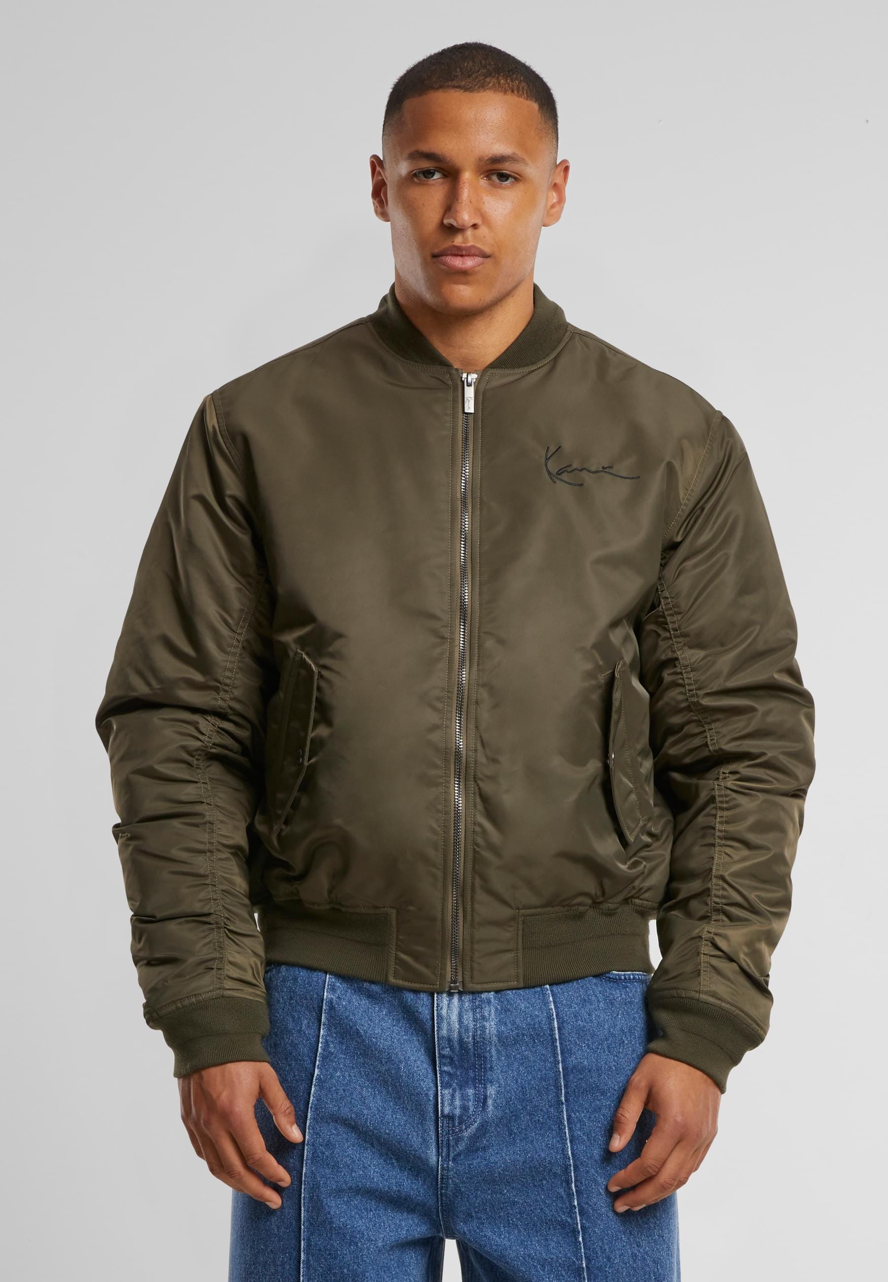 Karl Kani Bomberjacke »Karl Kani KK Kani Back Embroidery Bomberjacket«, (1 St.), ohne Kapuze
