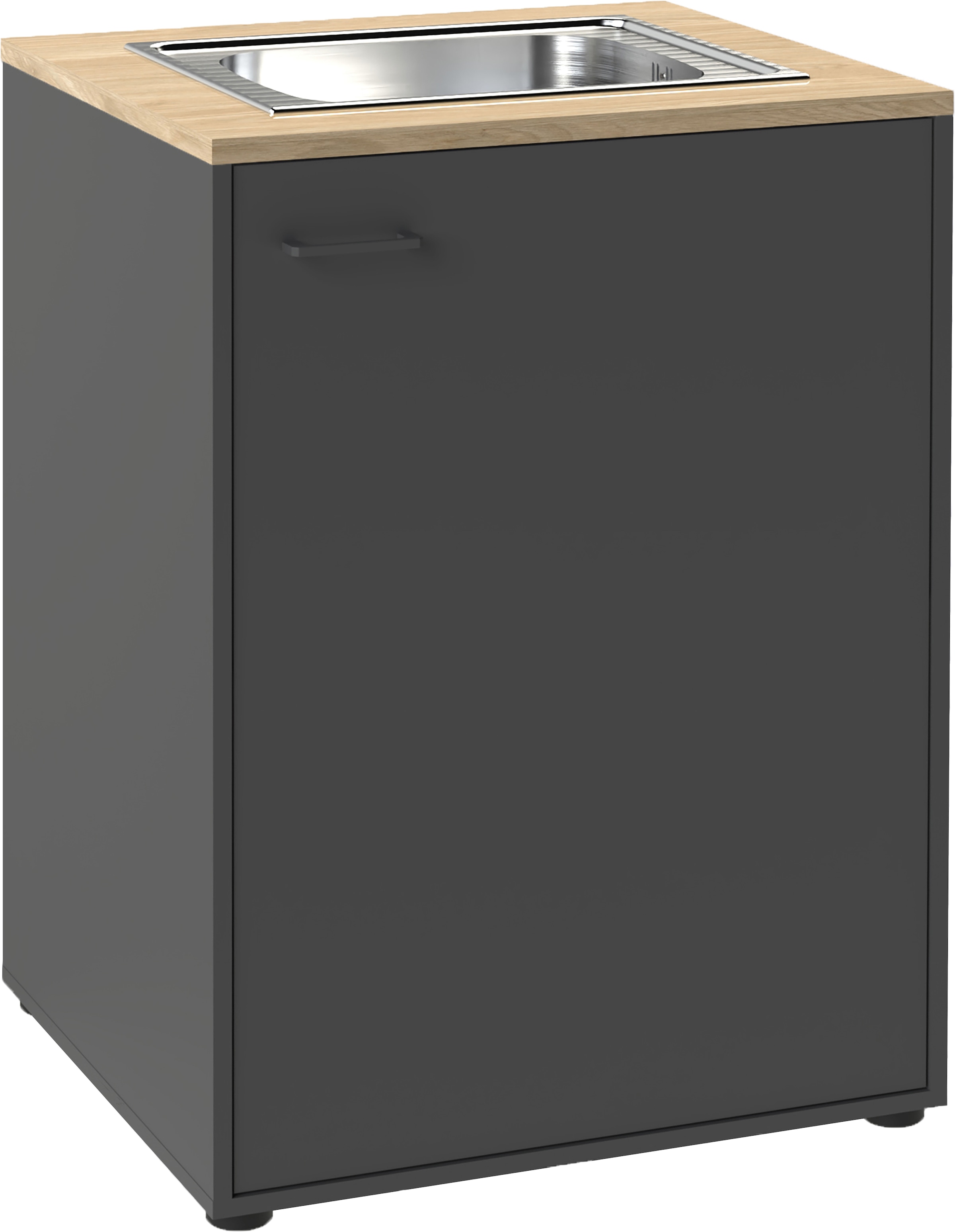 Schildmeyer Spülenschrank »Solea, mit einer Tür und einer Spüle, Breite 57 cm, Made in Germany« 1 Stk. tlg. Unterschrank mit einer Tür und einer Spüle, Made in Germany