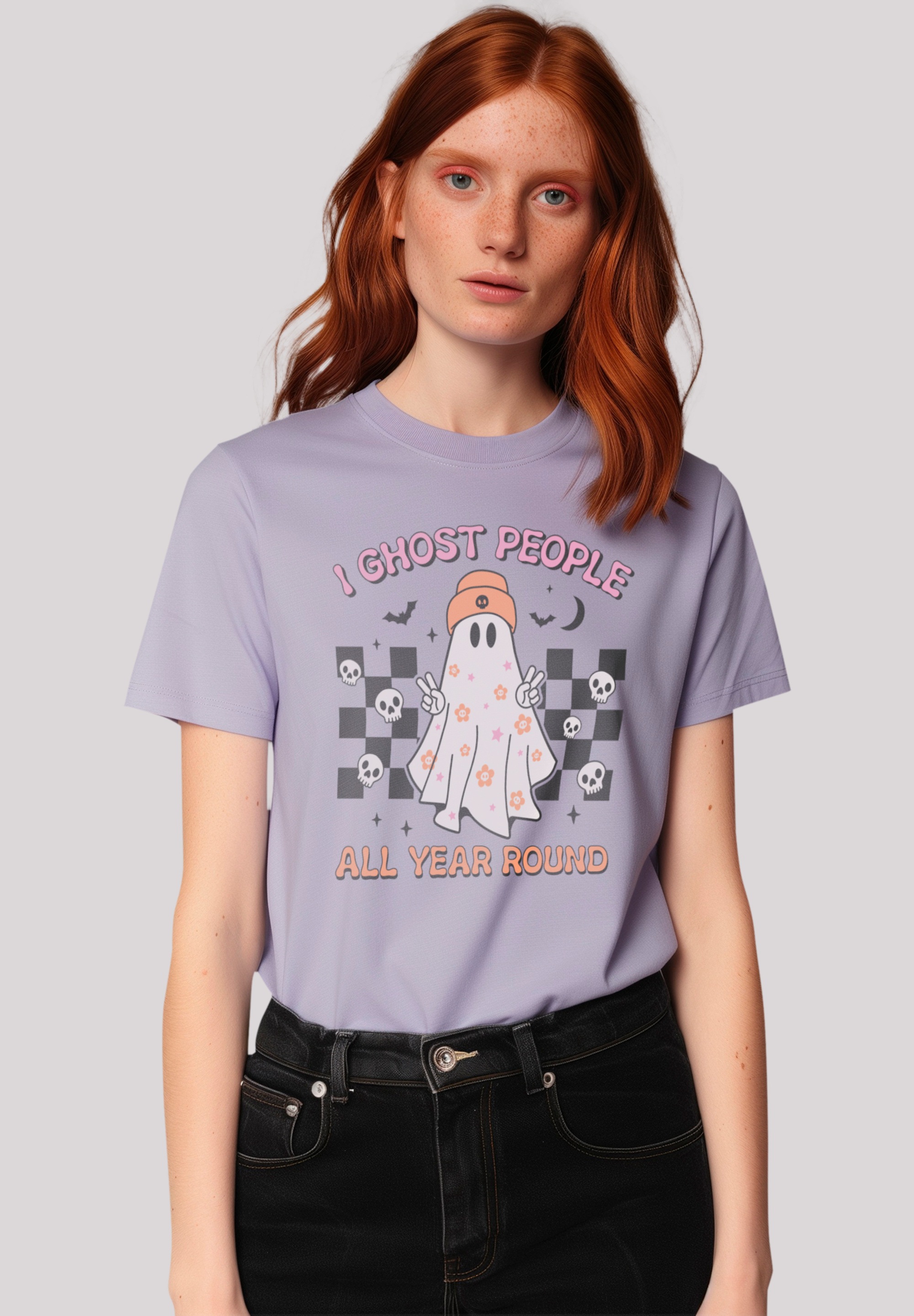 F4NT4STIC T-Shirt "Retro Halloween I Ghost People All Year Round", Premium günstig online kaufen