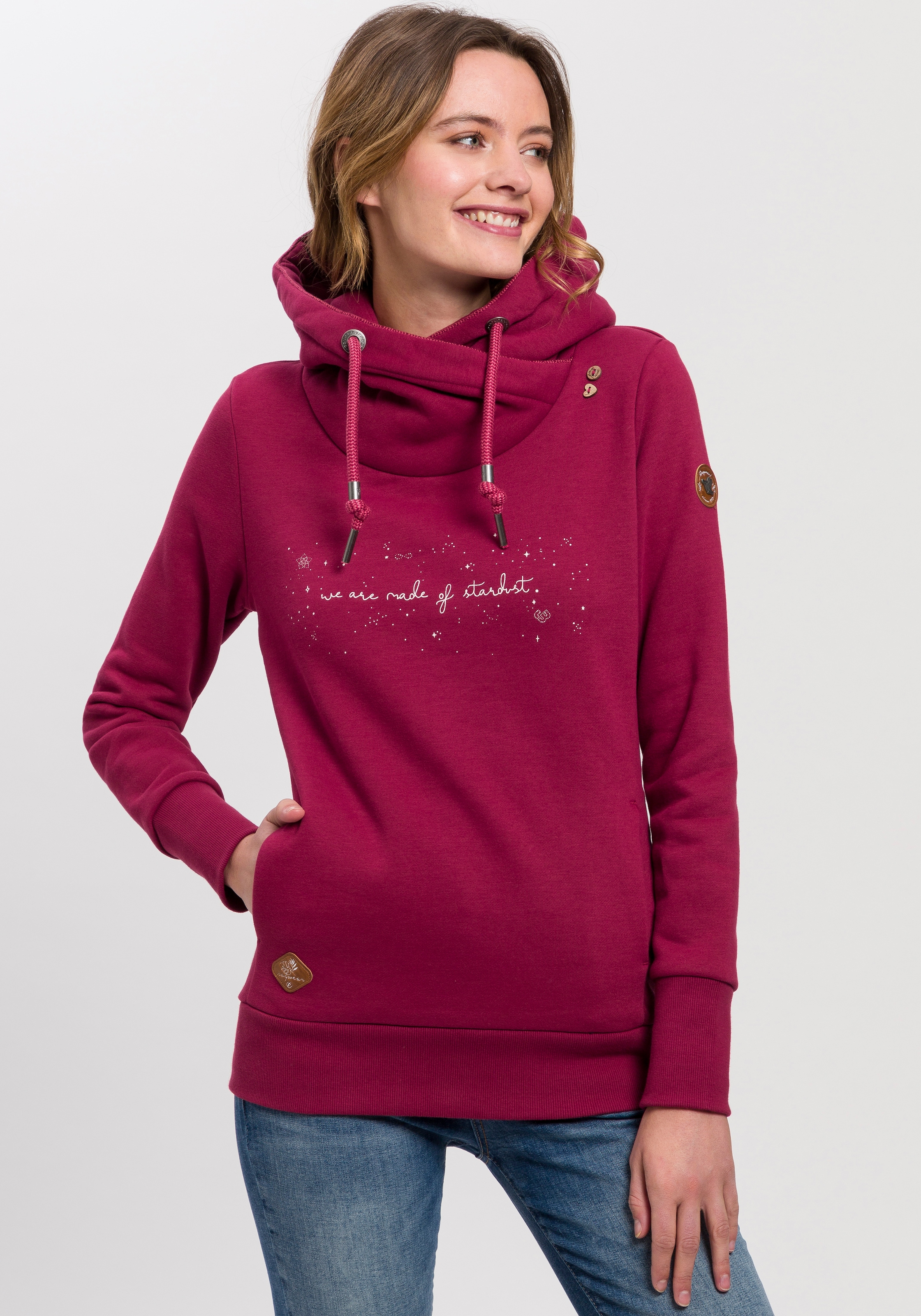 Ragwear Sweater "GRIPY BUTTON O STARDUST", mit Statement-Front-Print "We ar günstig online kaufen