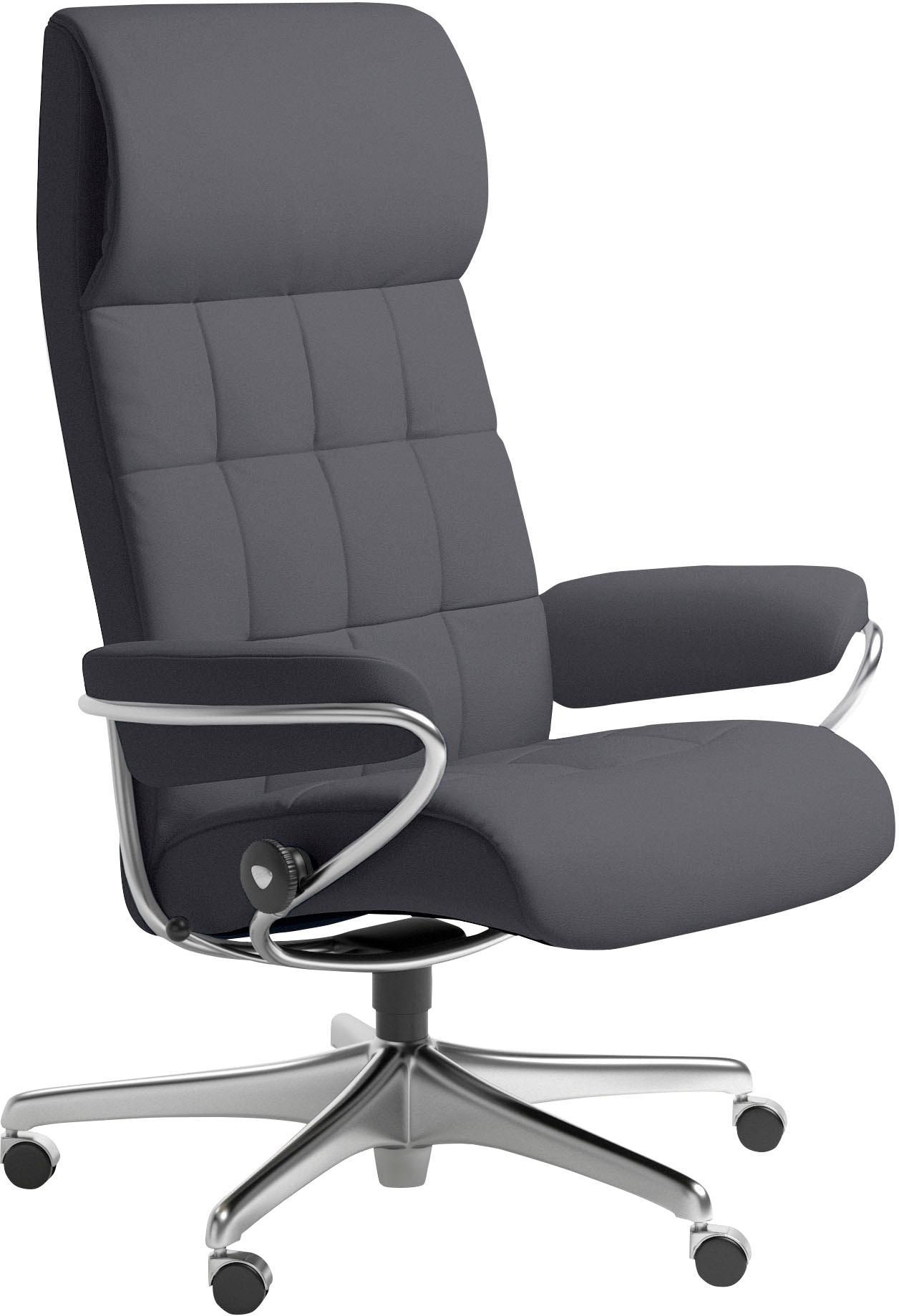 Stressless Relaxsessel London, High Back, mit Home Office Base, Gestell Chrom
