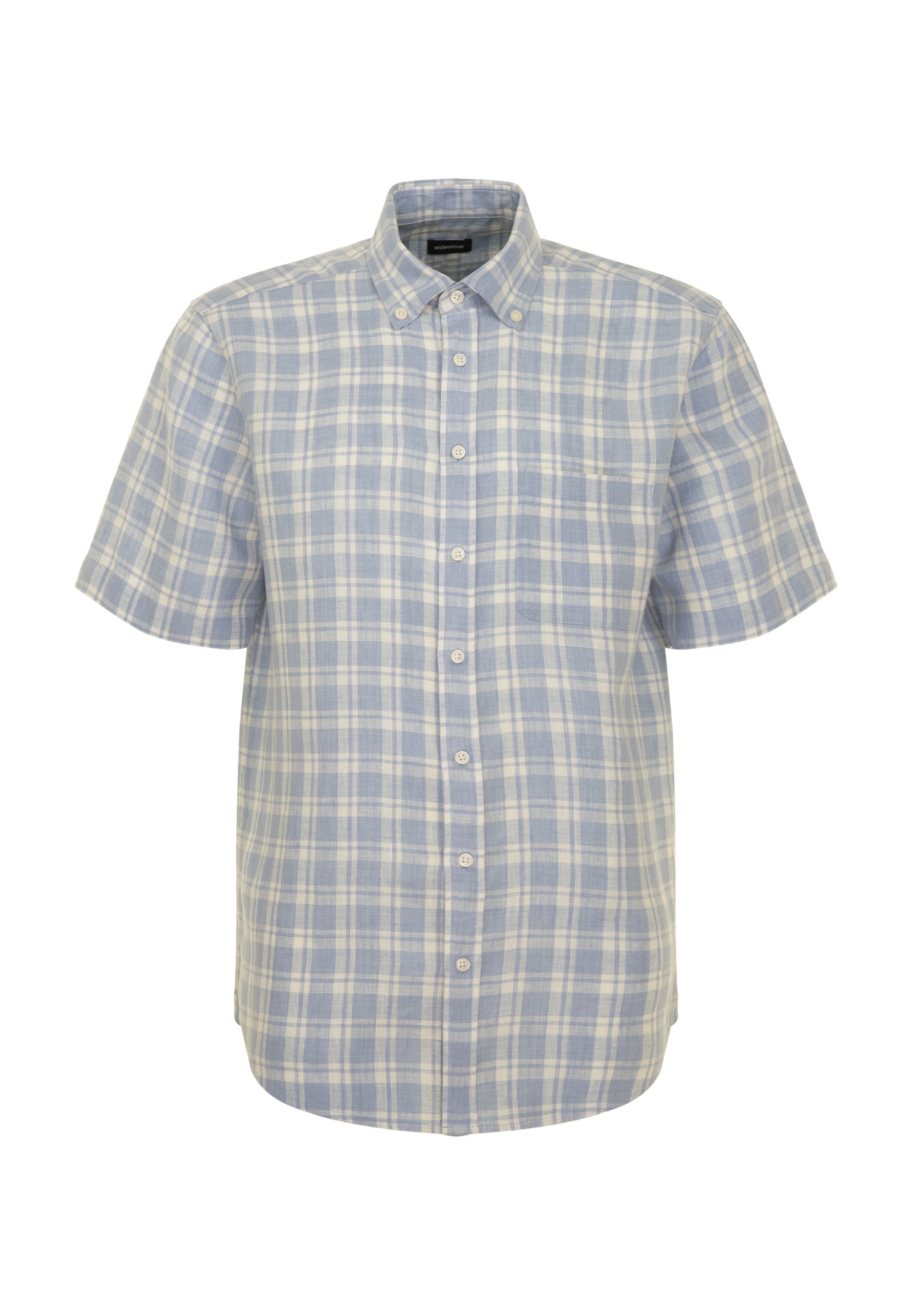 seidensticker Businesshemd »Schwarze Rose« Regular Kurzarm Button-Down-Kragen Karo