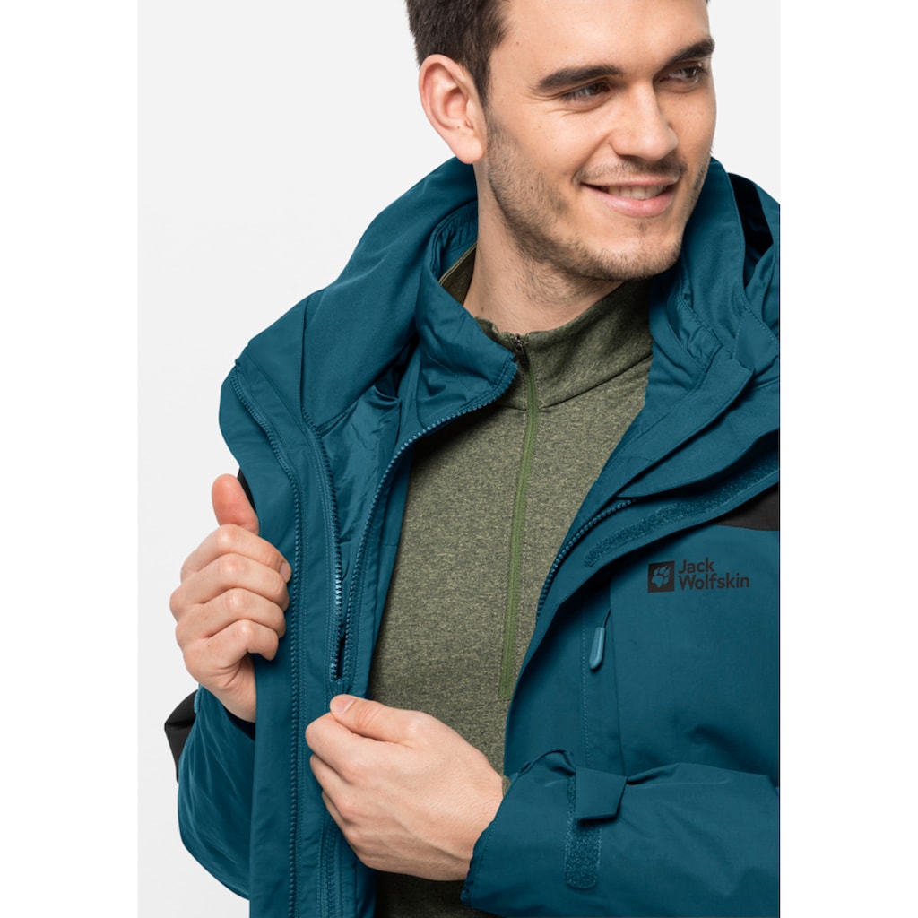 Jack Wolfskin 3-in-1-Funktionsjacke »ROMBERG 3IN1 JKT M«, (2 teilig), mit Kapuze