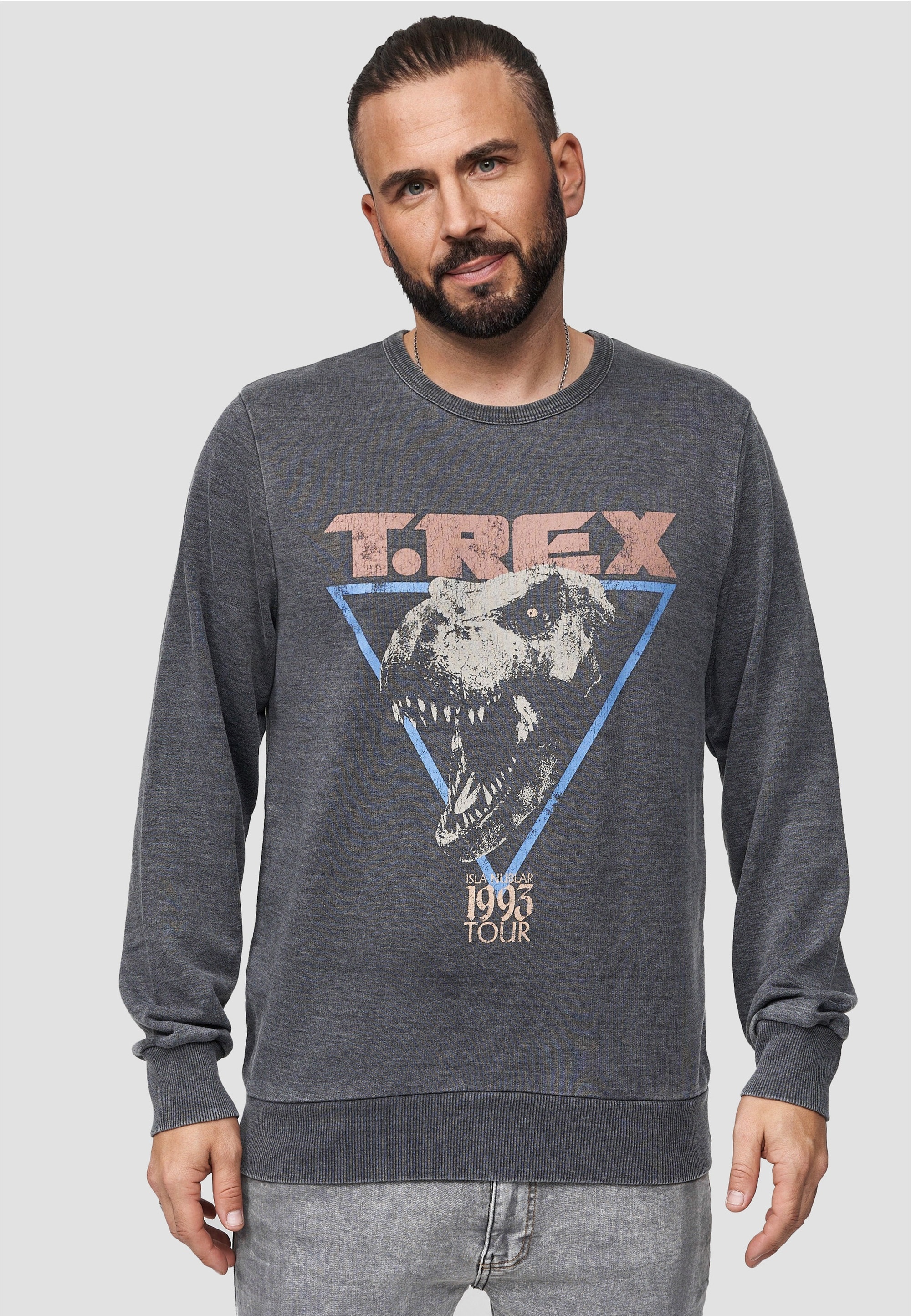 Recovered Sweatshirt "Jurassic Park T-Rex 1993", mit coolem Jurassic Park-P günstig online kaufen