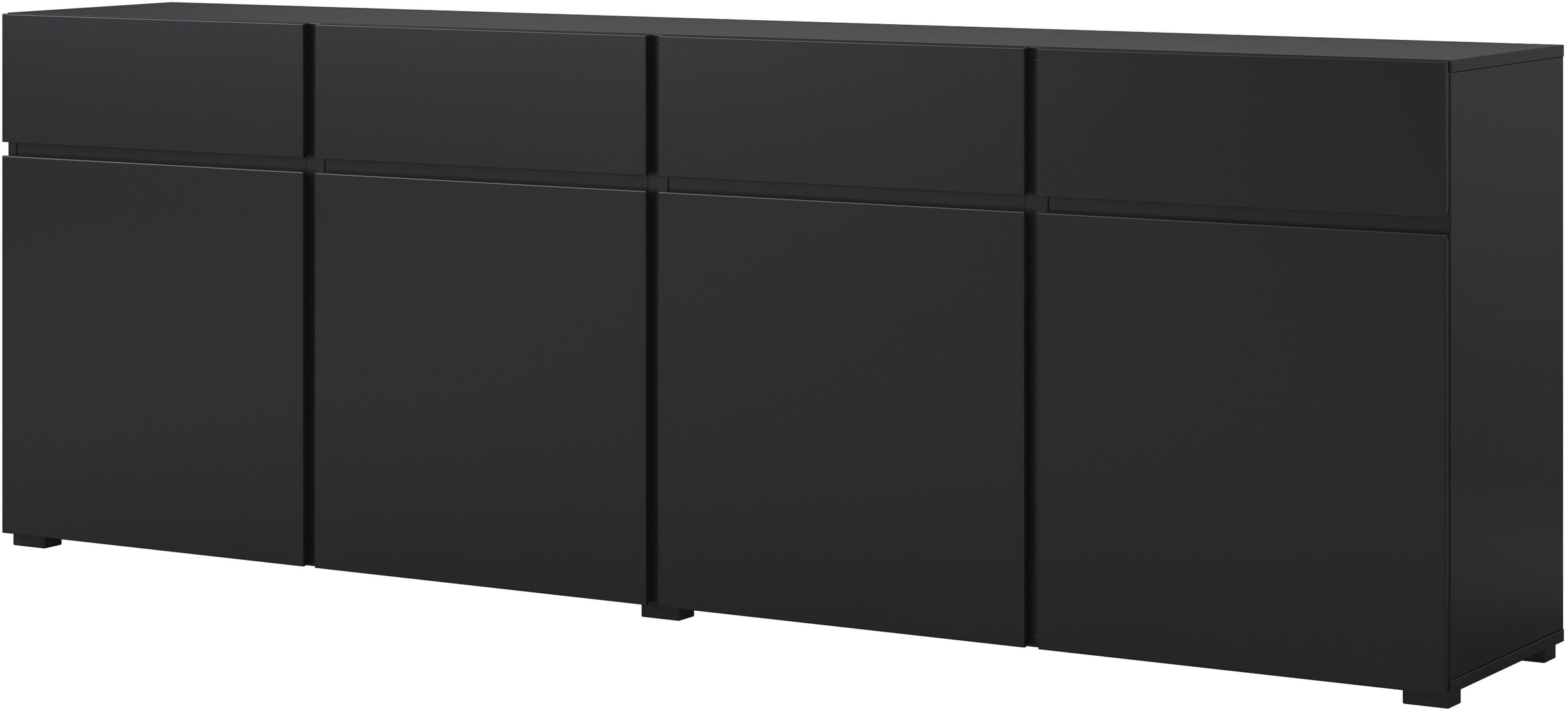OTTO home Sideboard "Cross,Breite 225 cm, moderne grifflose Kommode,4 Türen günstig online kaufen