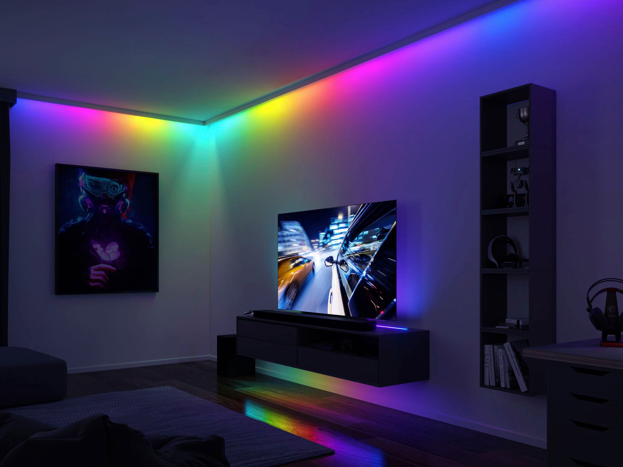 Paulmann LED-Streifen »Dynamic Rainbow RGB flammig 10VA«, St.- kaufen 5W | 60LEDs/m 3m BAUR 1