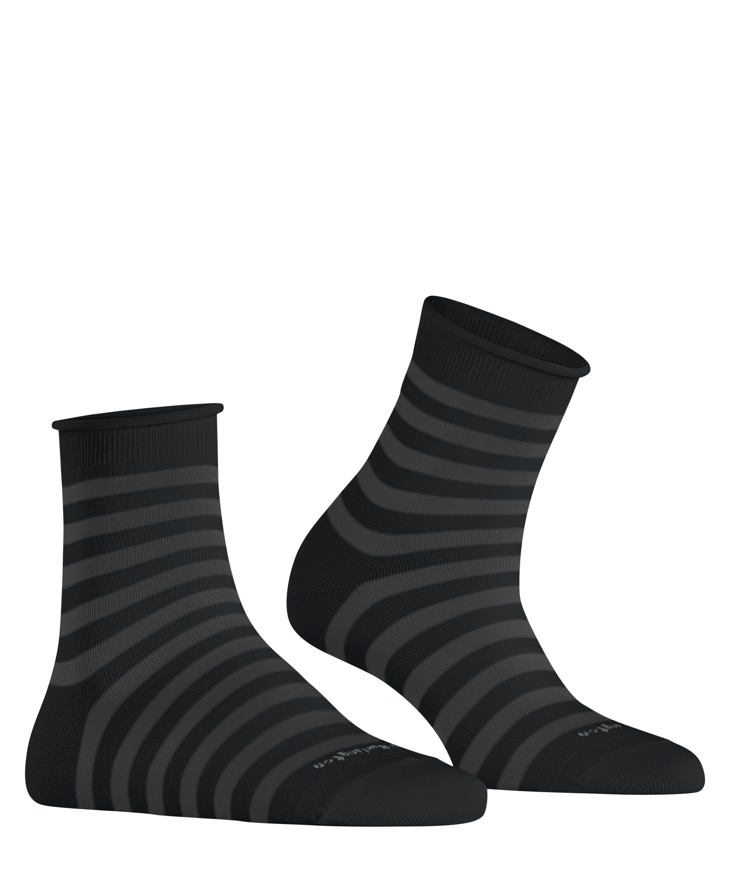 Burlington Kurzsocken »Swansea« Einheitsgröße 36-41, modernes Streifenmuster, Rollbündchen
