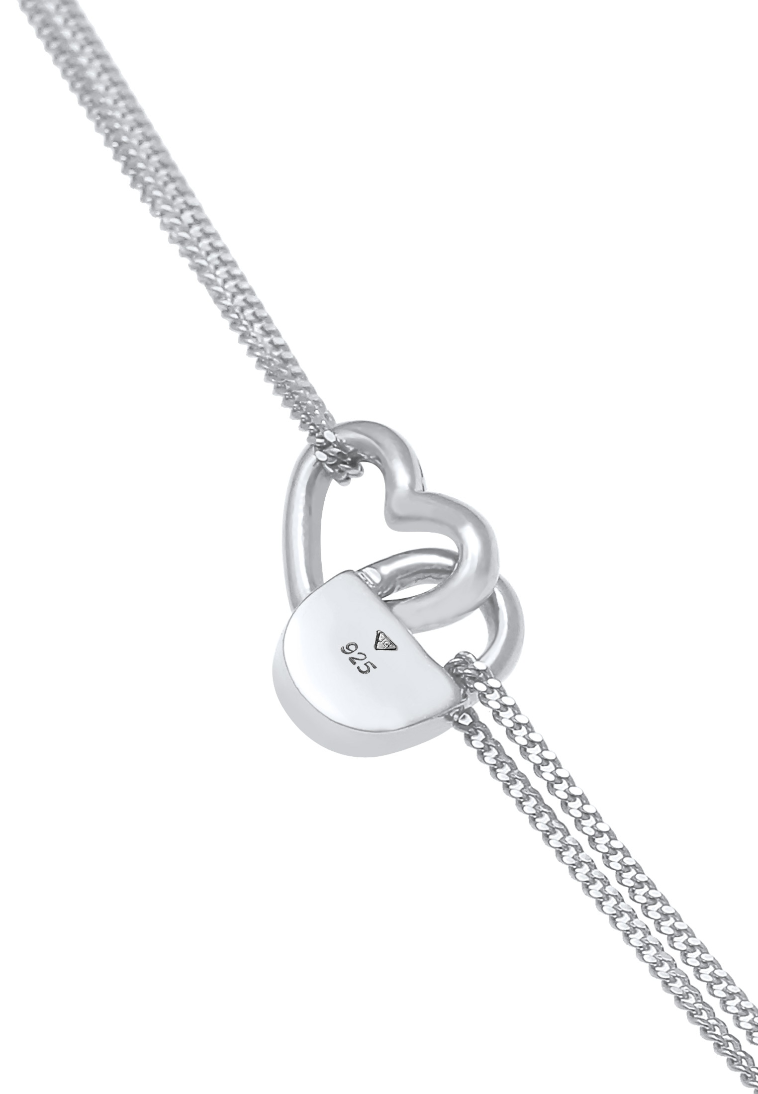 Elli Armband »Herz Liebe Schloss Verbundenheit 925 Silber«
