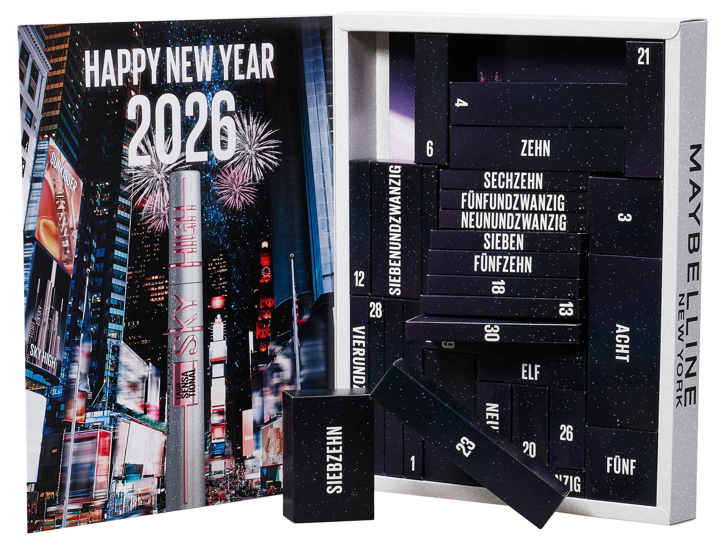MAYBELLINE NEW YORK Kosmetik-Adventskalender »Maybelline New York Adventskalender 31-Türer 2025« ab 13 Jahren