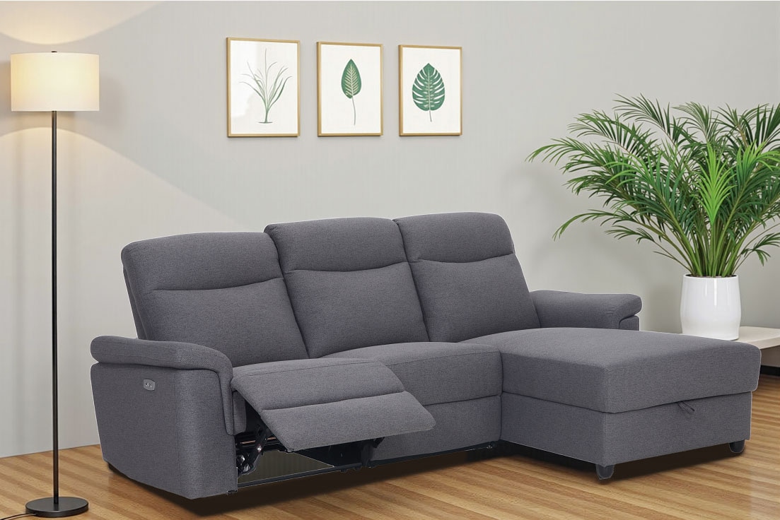 Home affaire Ecksofa "BRIONNE, L-Form, 255cm, manuelle u. elektrische Funkt günstig online kaufen