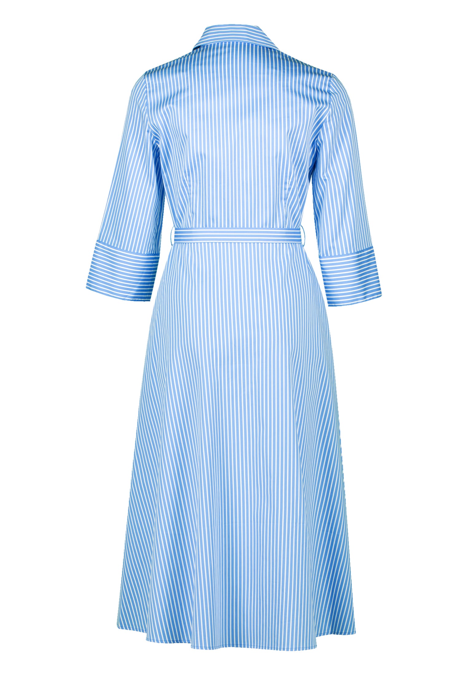 Zero Midikleid »zero Midikleid mit Bindegürtel«, Knopfleiste