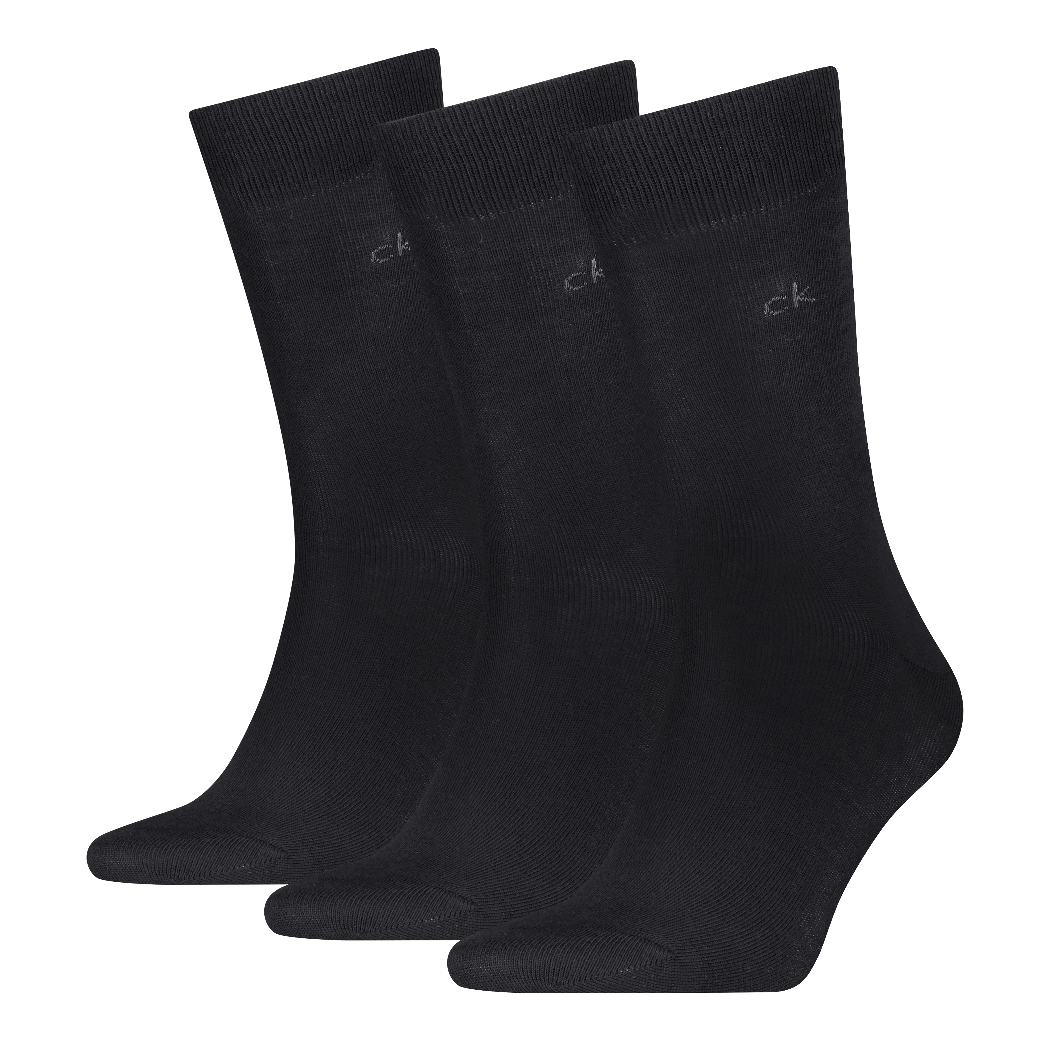 Calvin Klein 1100000002199 "CK MEN SOCK" 3 Paar, uni, Cotton-Mix, breiter Bund