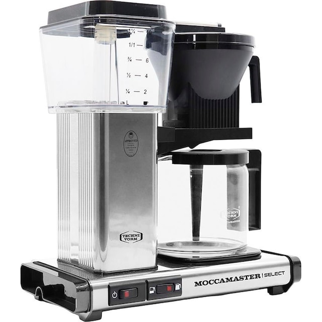Moccamaster Filterkaffeemaschine »KBG Select polished silver«, 1,25 l  Kaffeekanne, Papierfilter, 1x4 online bestellen | BAUR