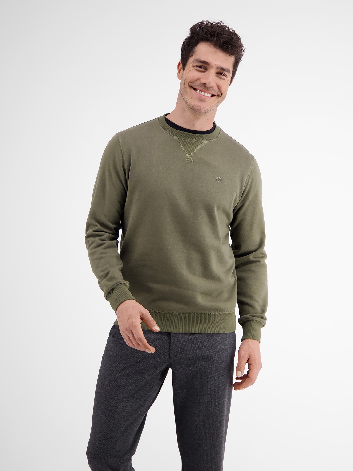 Sweatshirt »LERROS Leichter Sweater in Strukturqualität«