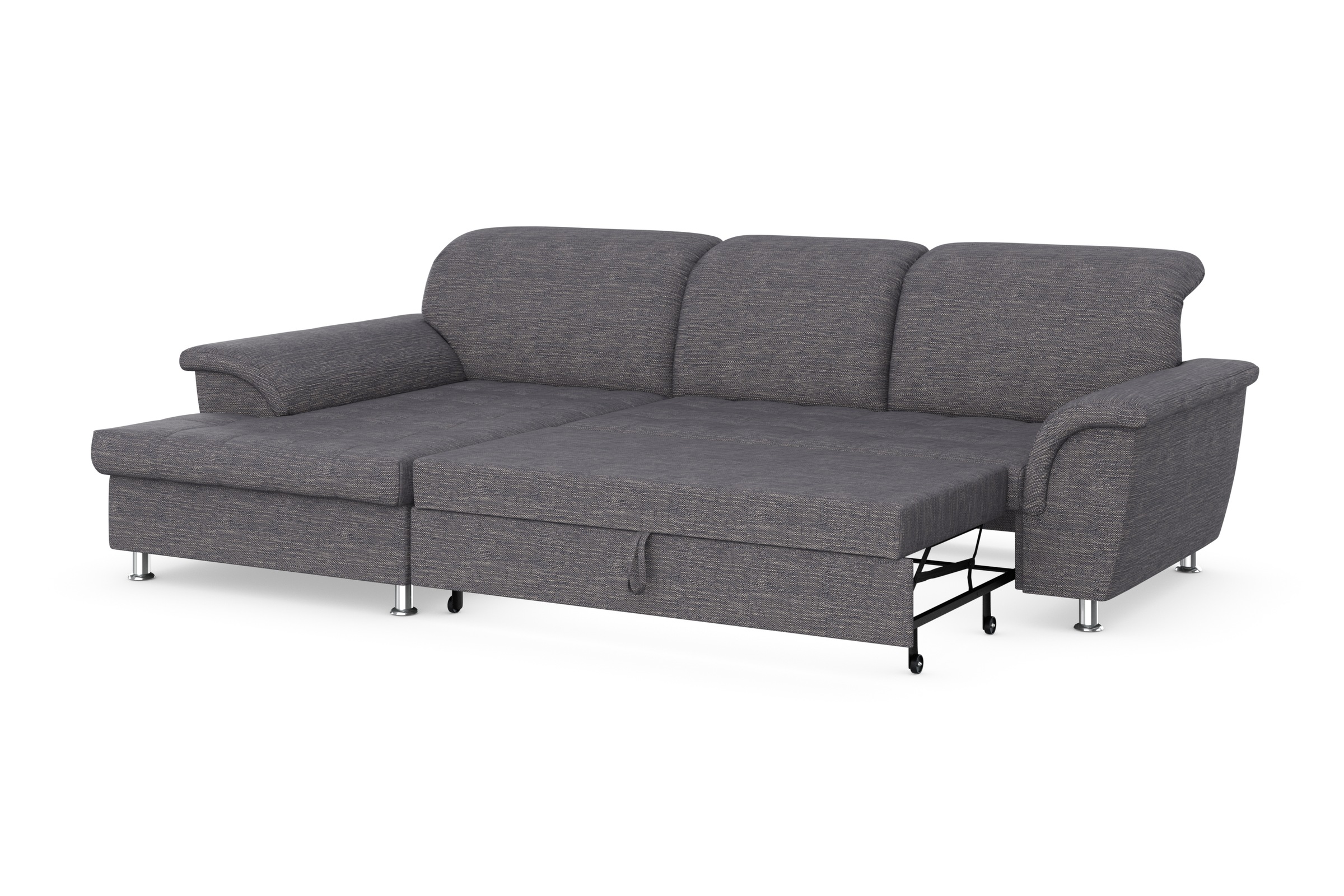 DOMO collection Ecksofa Franzi, wahlweise mit Bettfunktion, Bettkasten und Kopfteilverstellung