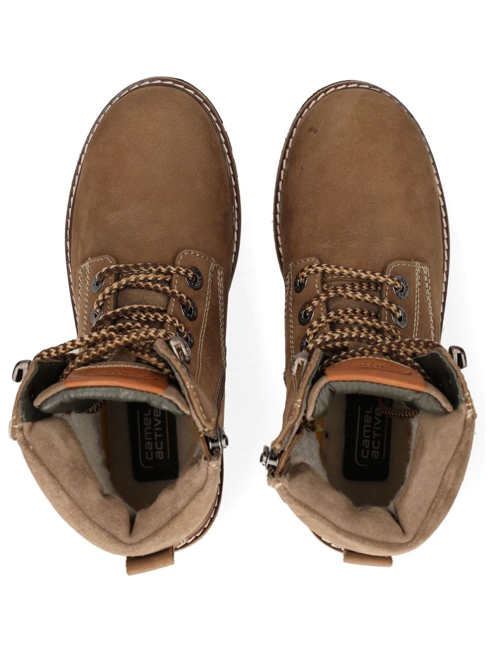camel active Schnürstiefelette »camel active Stiefelette Leder/Textil«