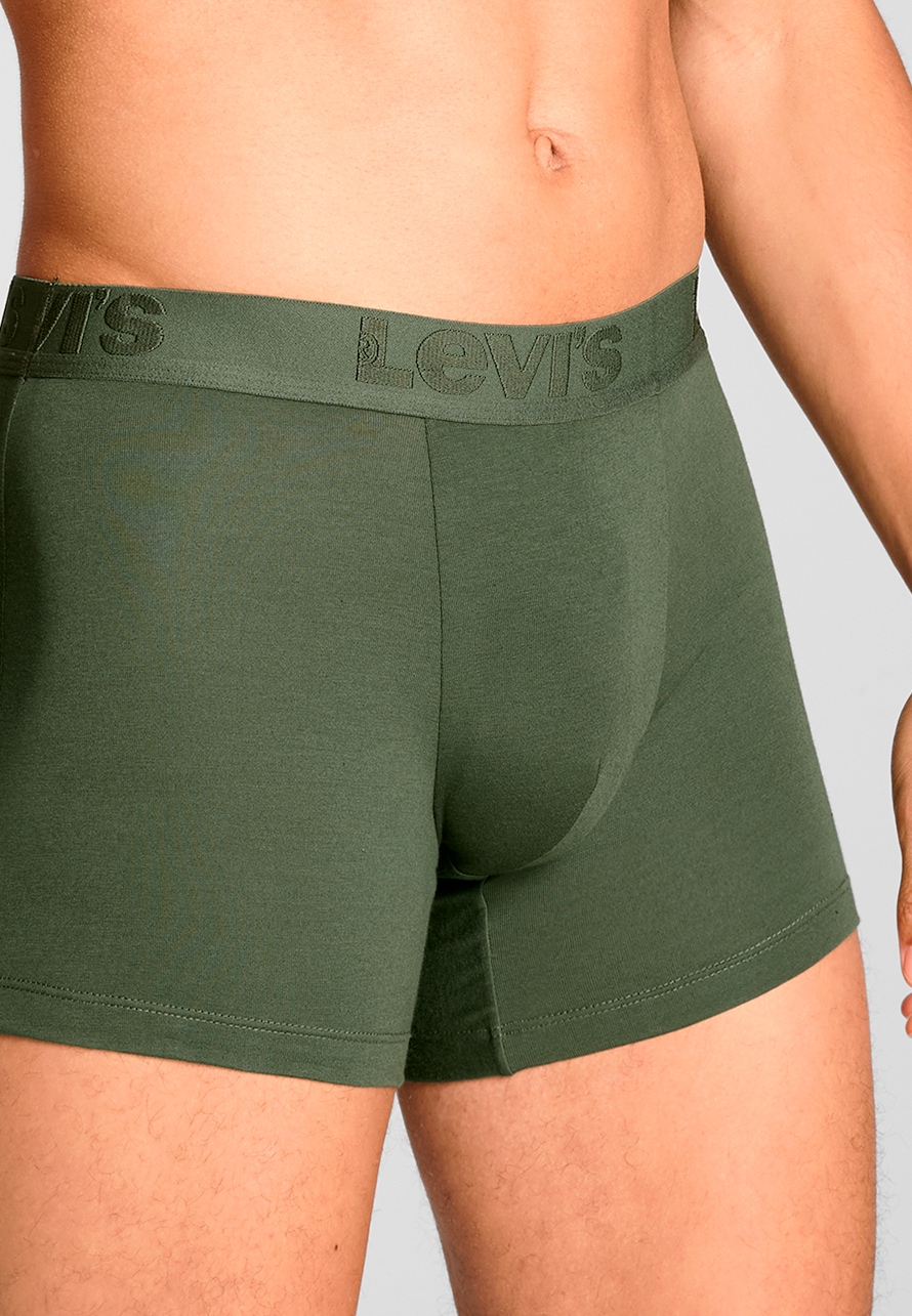 Levi's® Boxershorts »LEVIS MEN PREMIUM BOXER BRIEF 3P«, (3er Pack), mit breitem Logobund