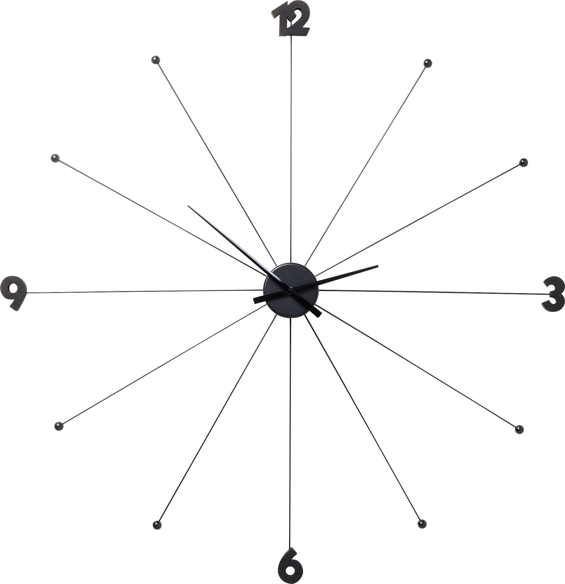 Kare Design Wanduhr "Wanduhr Like Umbrella Black" günstig online kaufen