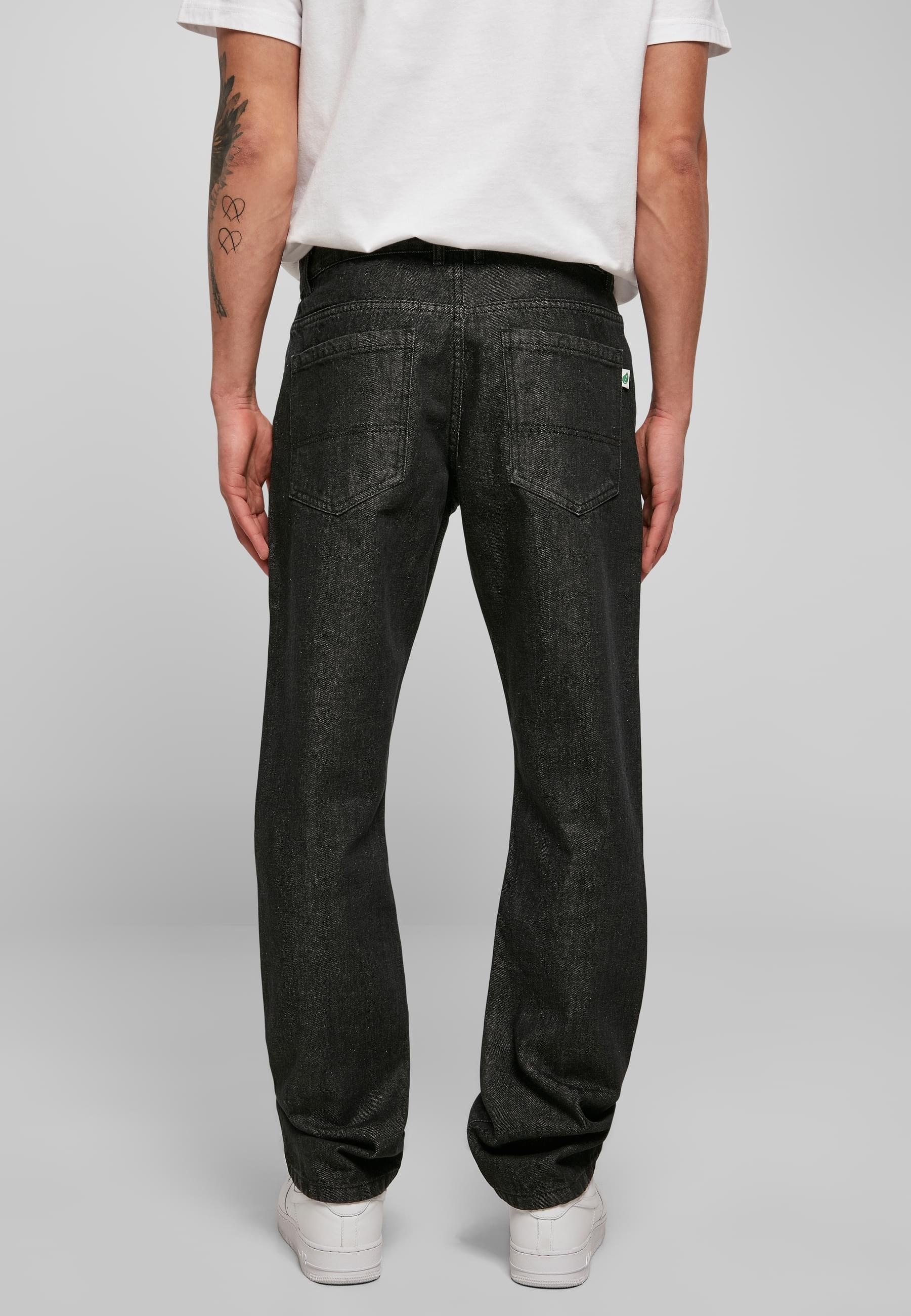 URBAN CLASSICS Bequeme Jeans »Urban Classics Herren Organic Straight Leg Denim«, (1 tlg.)