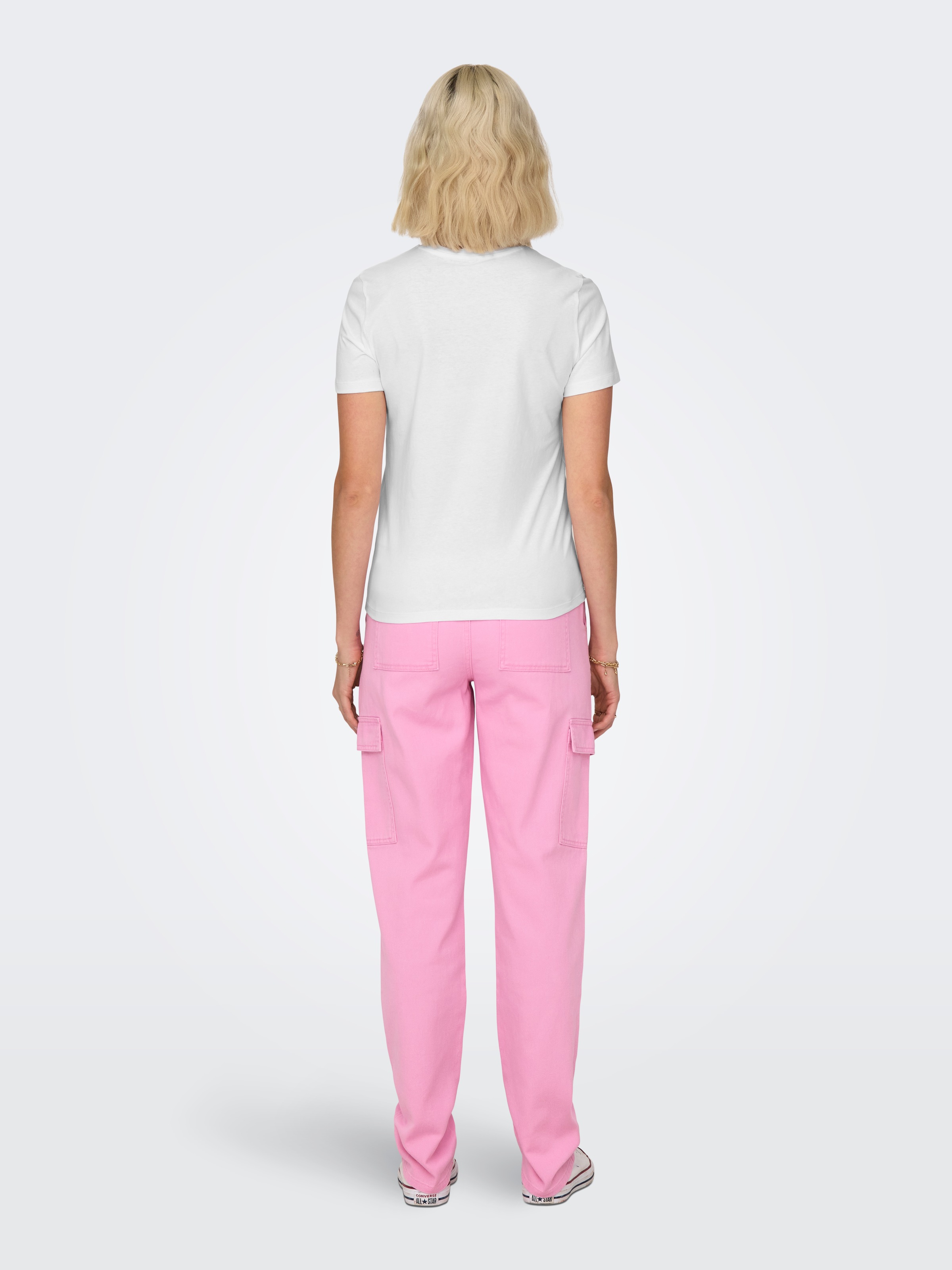 ONLY Kurzarmshirt "ONLPOLLY LIFE REG S/S POCKET TOP BOX JRS" Baumwolle, reg günstig online kaufen