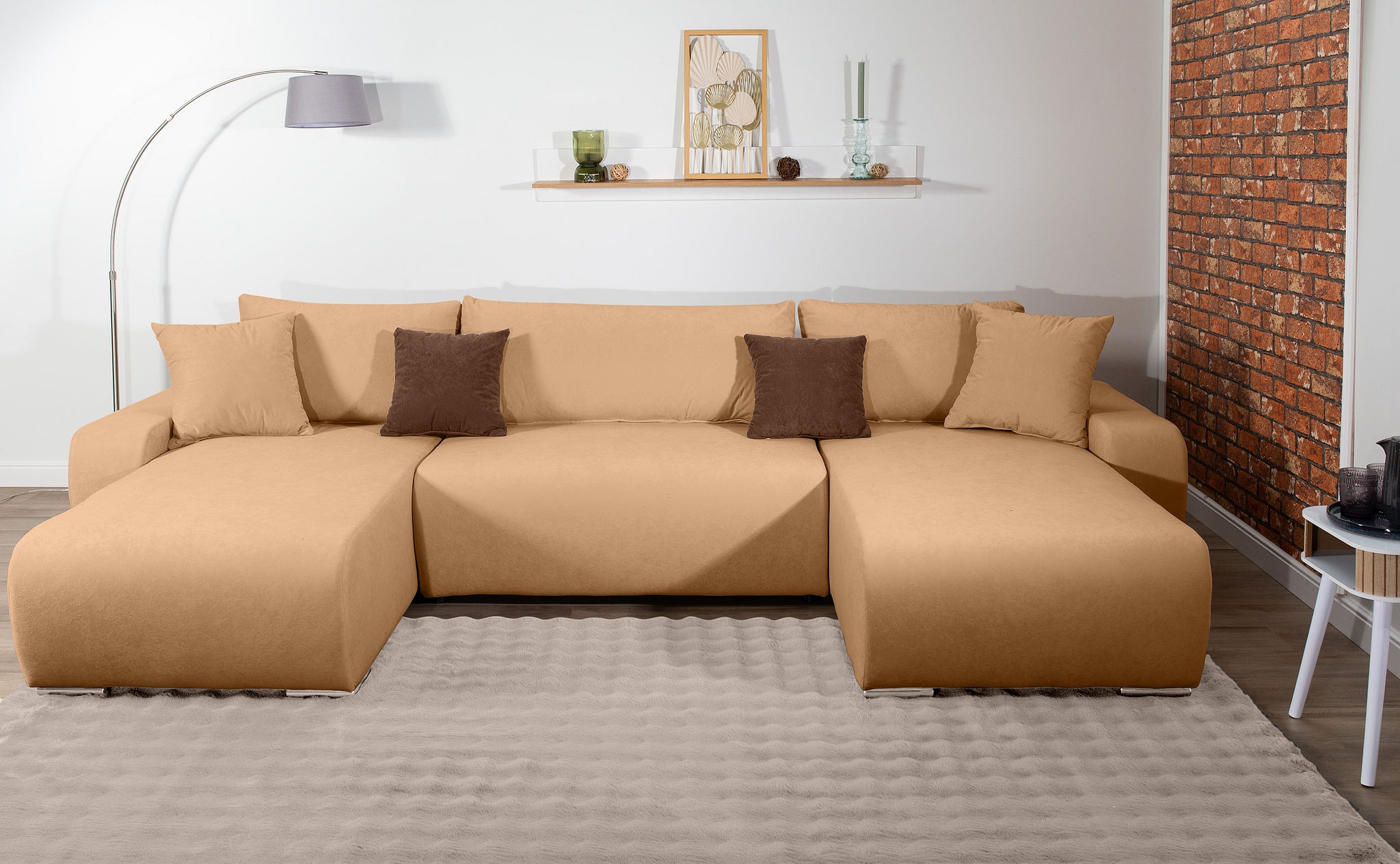 COLLECTION AB Wohnlandschaft "Paola U-Form, Breite 314 cm" Wohnlandschaft,2 günstig online kaufen